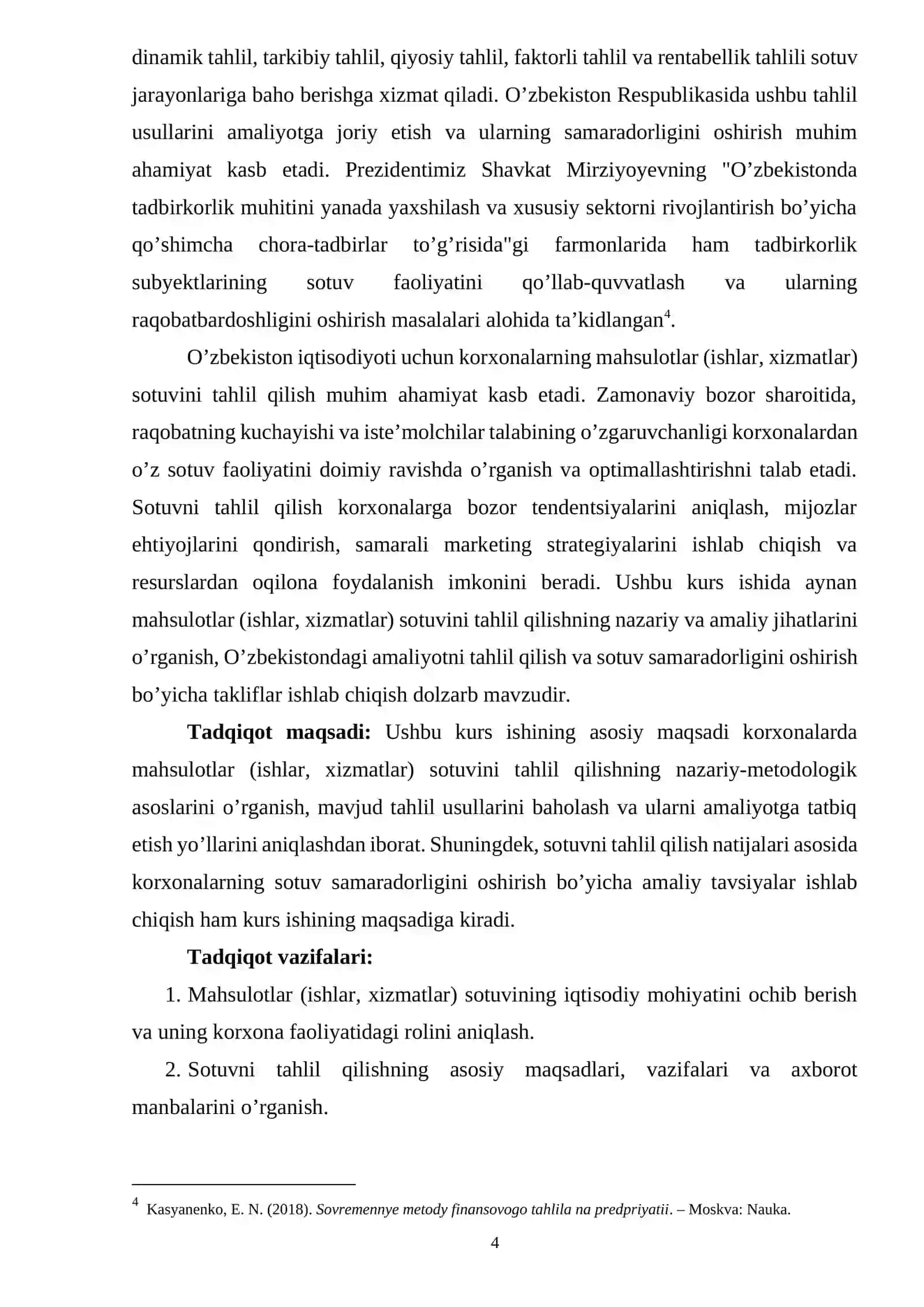 Mahsulot (ishlar va xizmatlar) sotuvini tahlil qilish 4