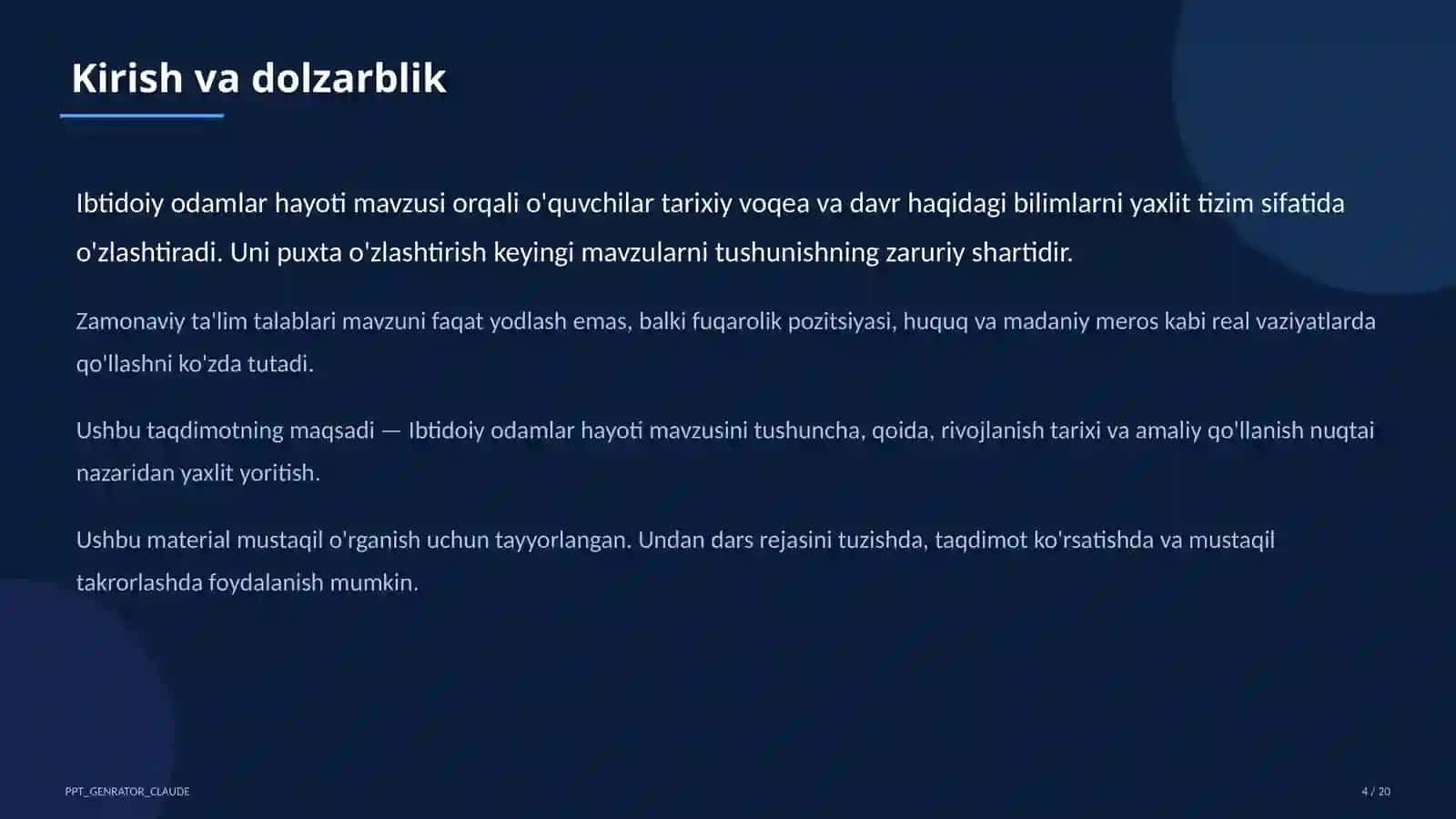 Ibtidoiy odamlar hayoti (5-sinf) 4