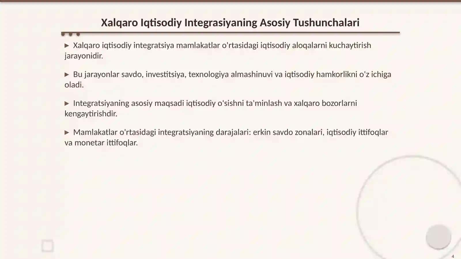 Xalqaro Iqtisodiy Integrasiyaning Mazmuni va Mohiyati 4
