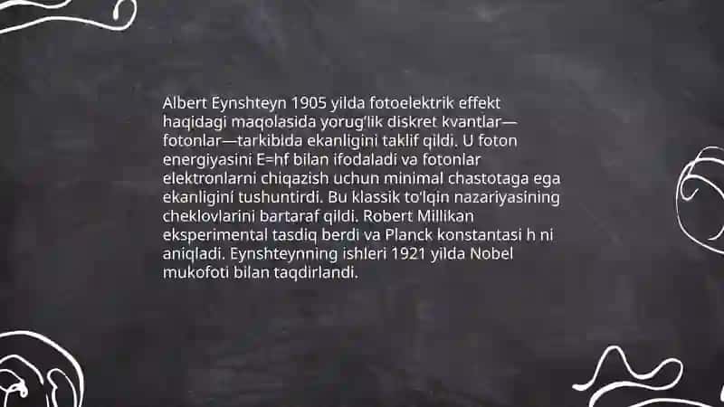 Kvant tushunchalarining yuzaga kelishi, kengayish tarixi 4