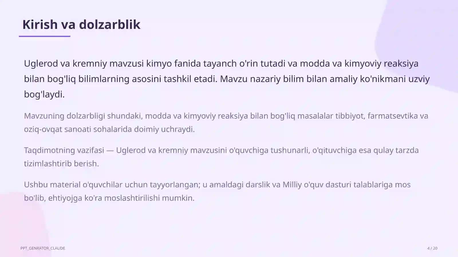 Uglerod va kremniy (9-sinf) 4