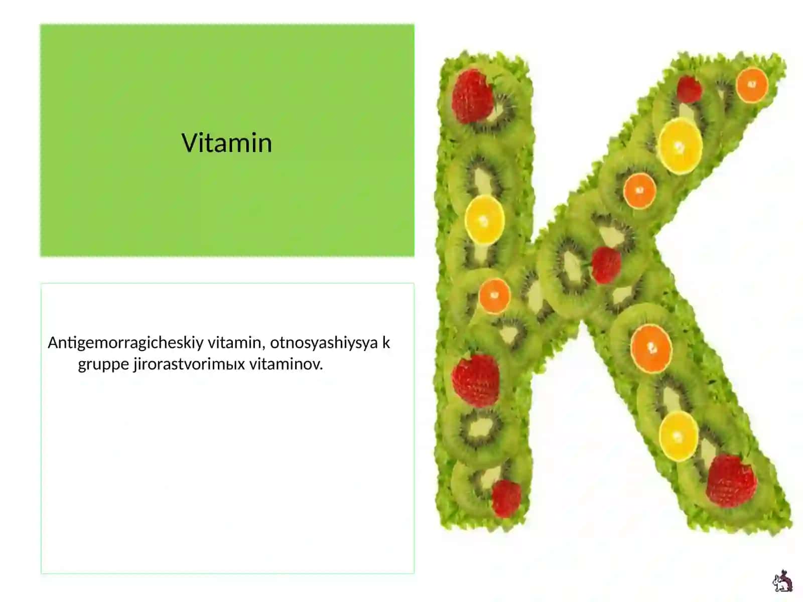 Yog'da eruvchi vitamin K xossalari 4