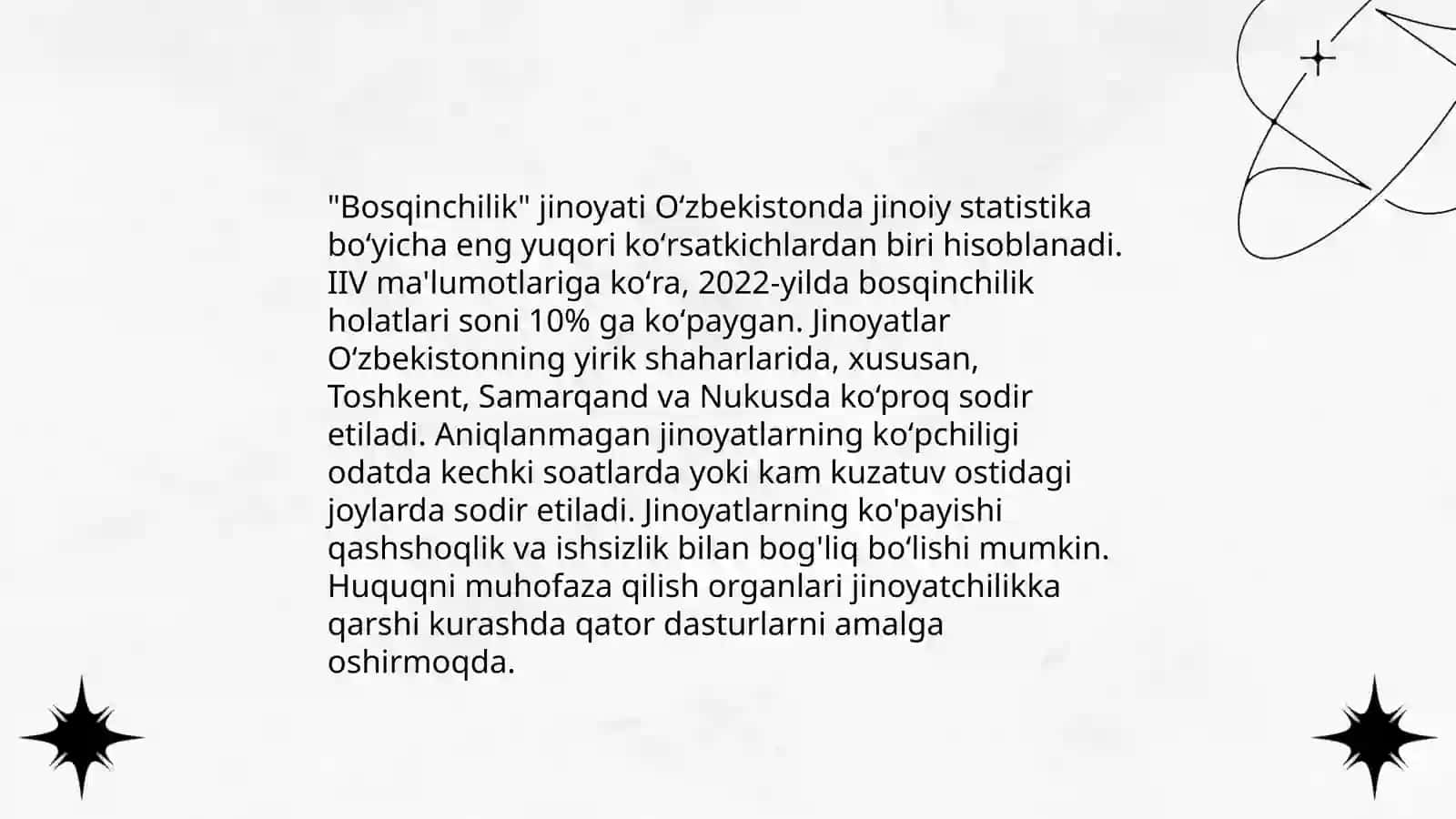 Bosqinchilik jinoyatlarini tergov qilish uslubiyati 4