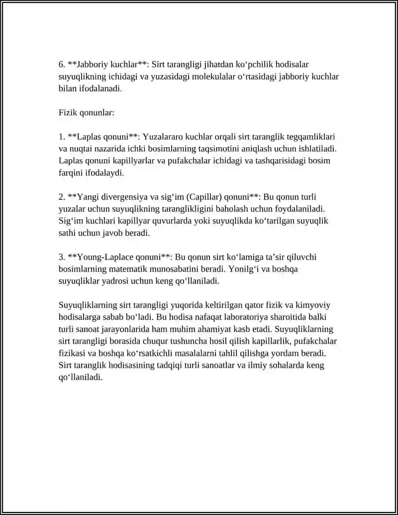 SUYUQLIKLARNING SIRT TARANGLIGI. HAVO VA GAZ EMBOLIYASI 4