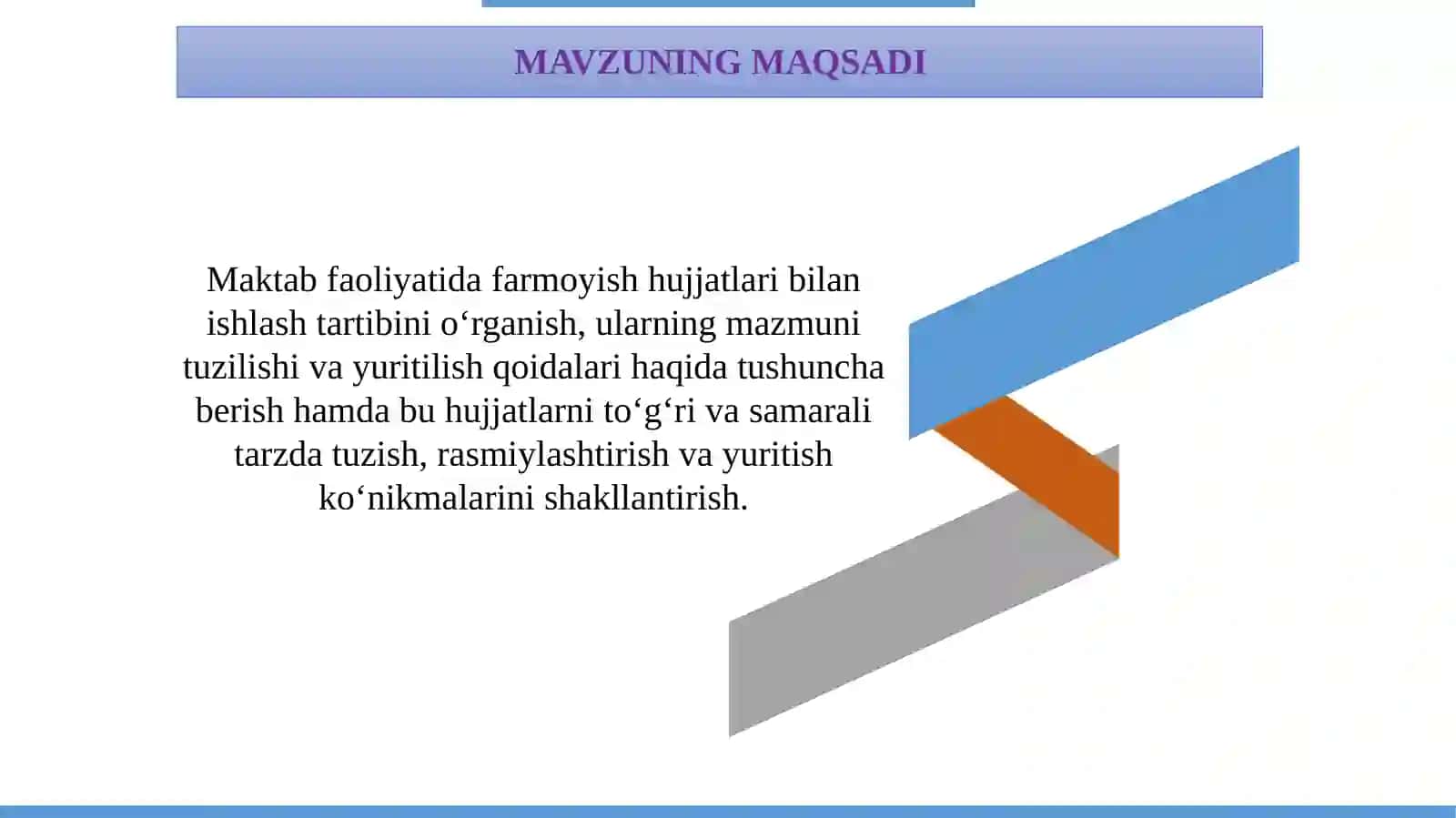 Maktabda farmoyish hujjatlari bilan ishlash 4