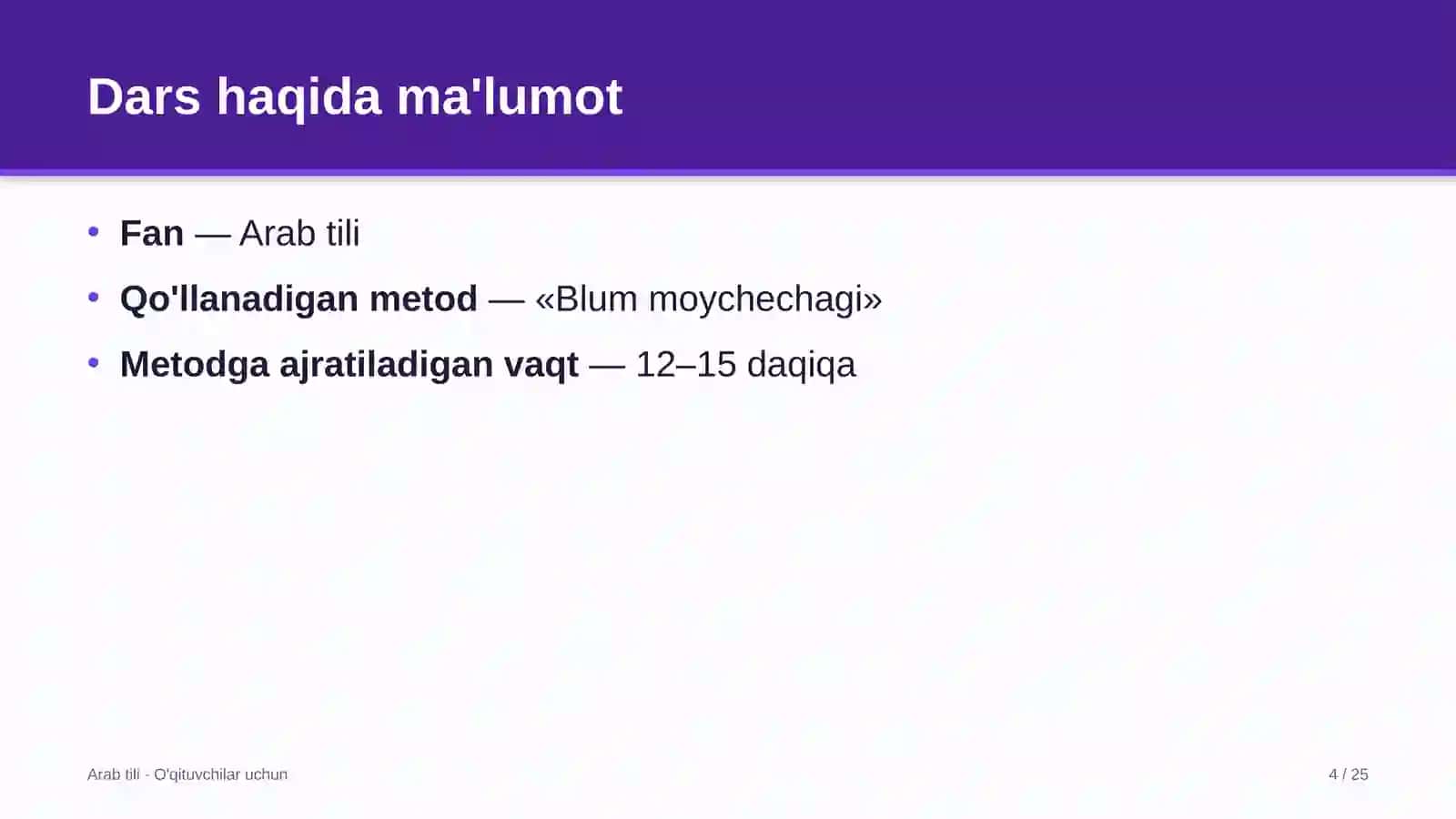 arab tili darslarida blum moychechagi metodidan foydalanish 9264 4