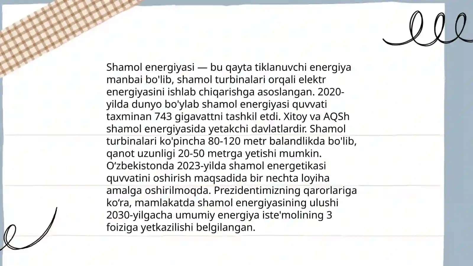 Oʻzbekistonda mavjud boʻlgan noanʼanaviy energiya manbalari 4