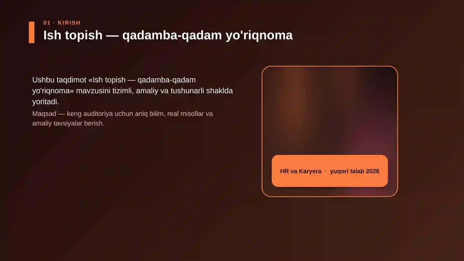 Ish topish — qadamba-qadam yo'riqnoma 4