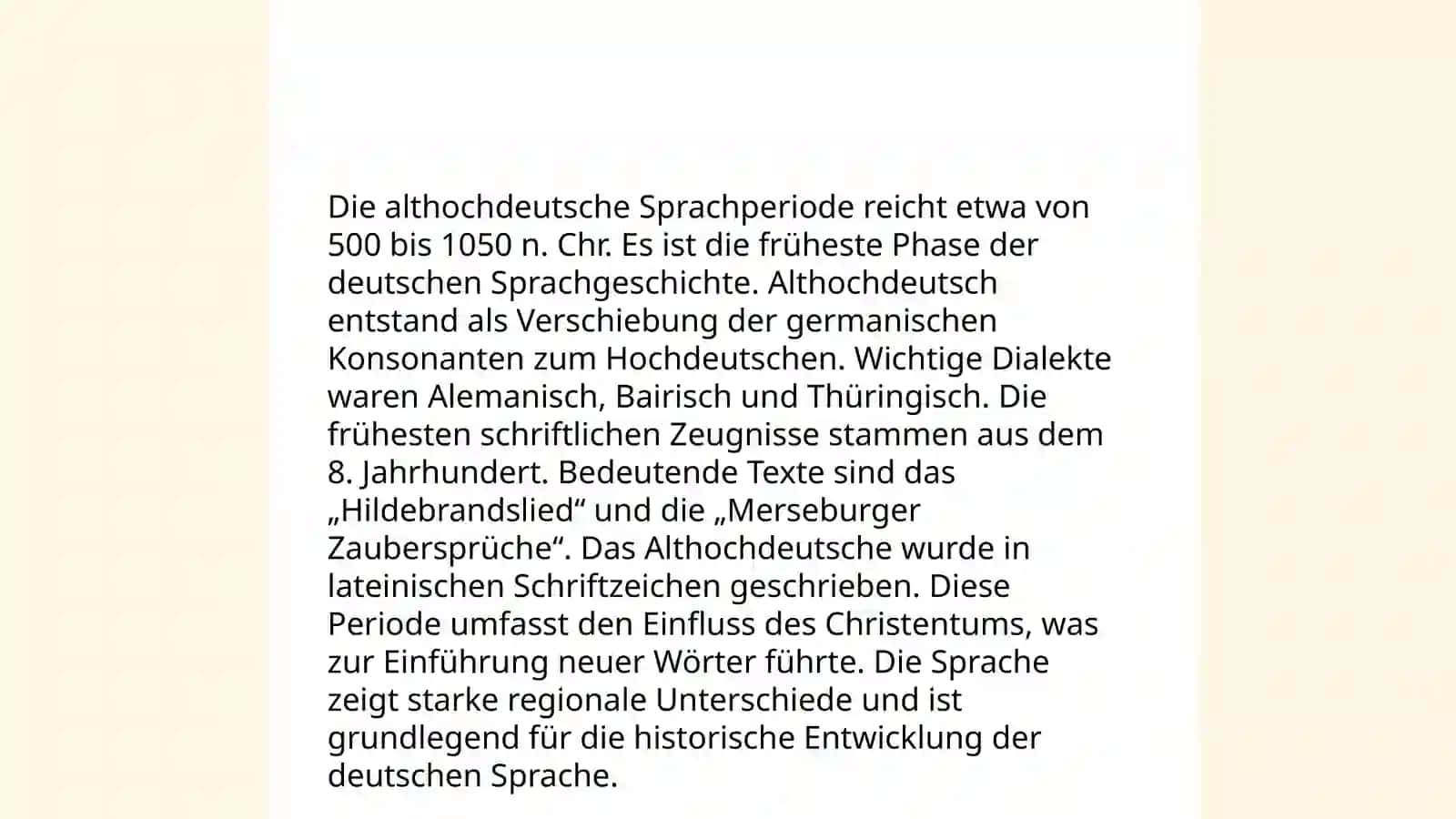 Sprachgeschichte der deutschen Sprache 4