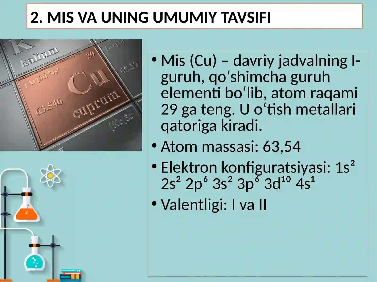 MIS AMMIAKATINING OLINISHI VA XOSSALARIM 4