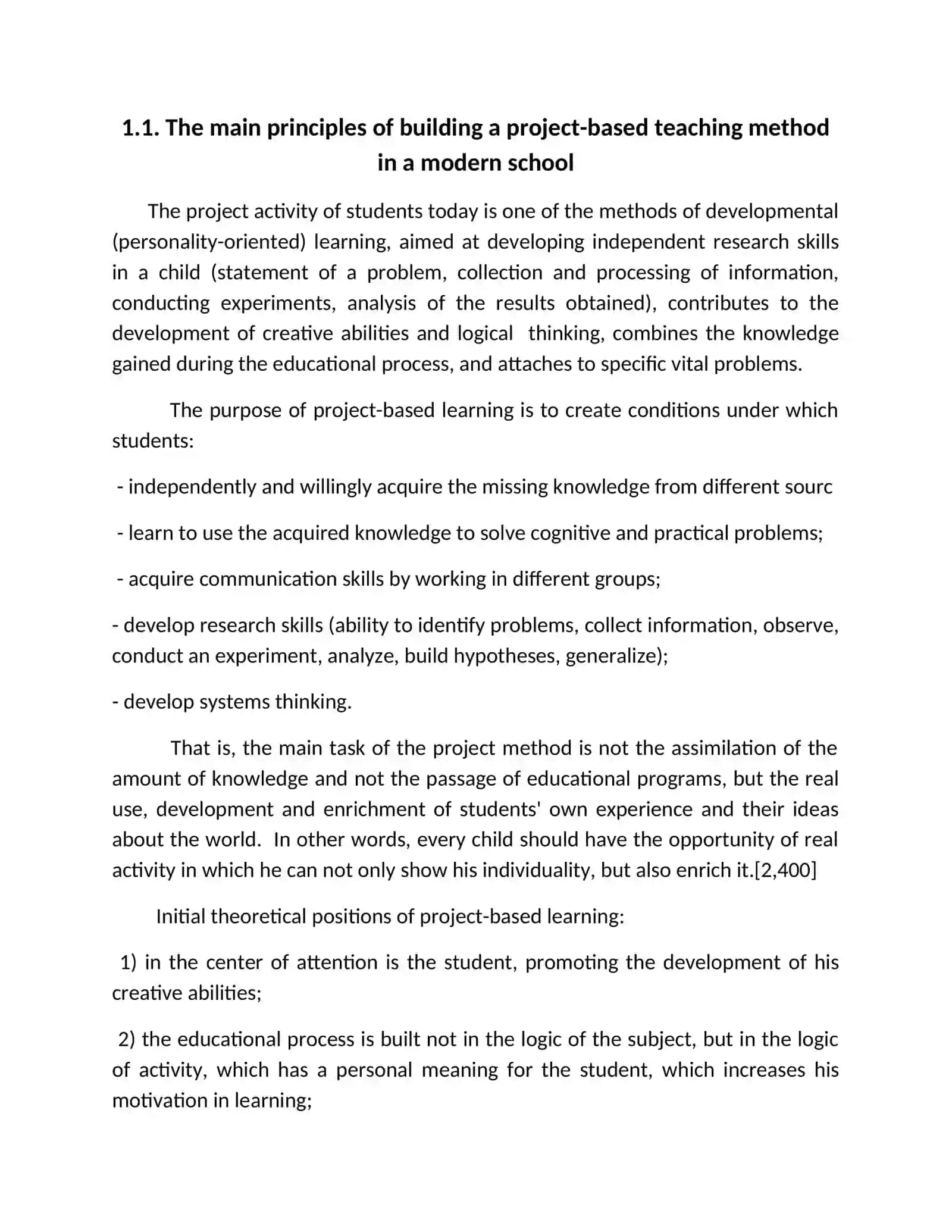 The Role of Project Method in Teaching English to Children 4