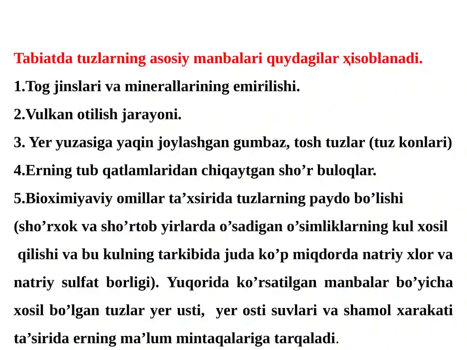 Yerni meliorativ xolatiga tabiiy va irrigatsiya xo’jalik sharoitlarining ta’siri 4