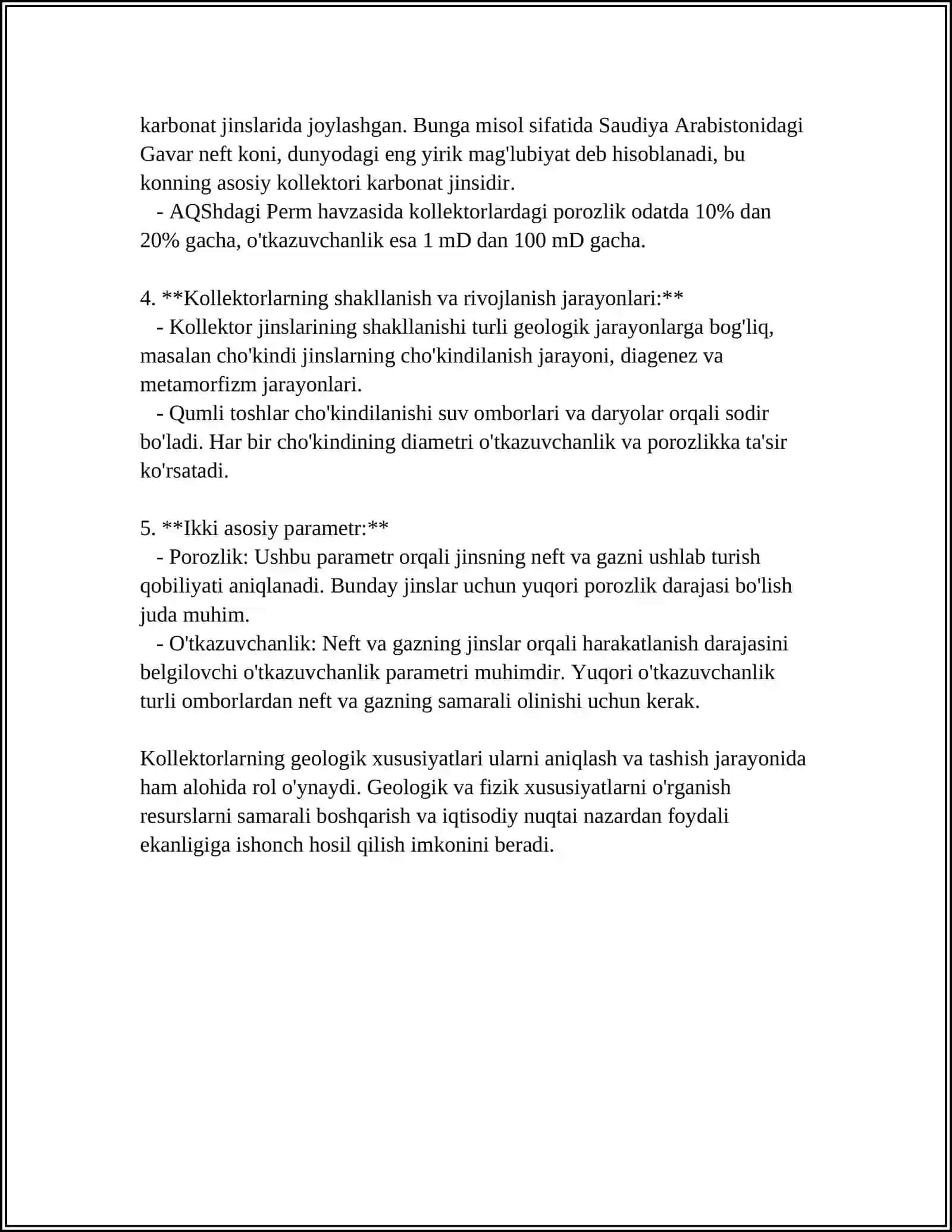 KOLLEKTORLARNING LITOLOGIK TARTIBI VA QALINLIGINI IFODALASH 4