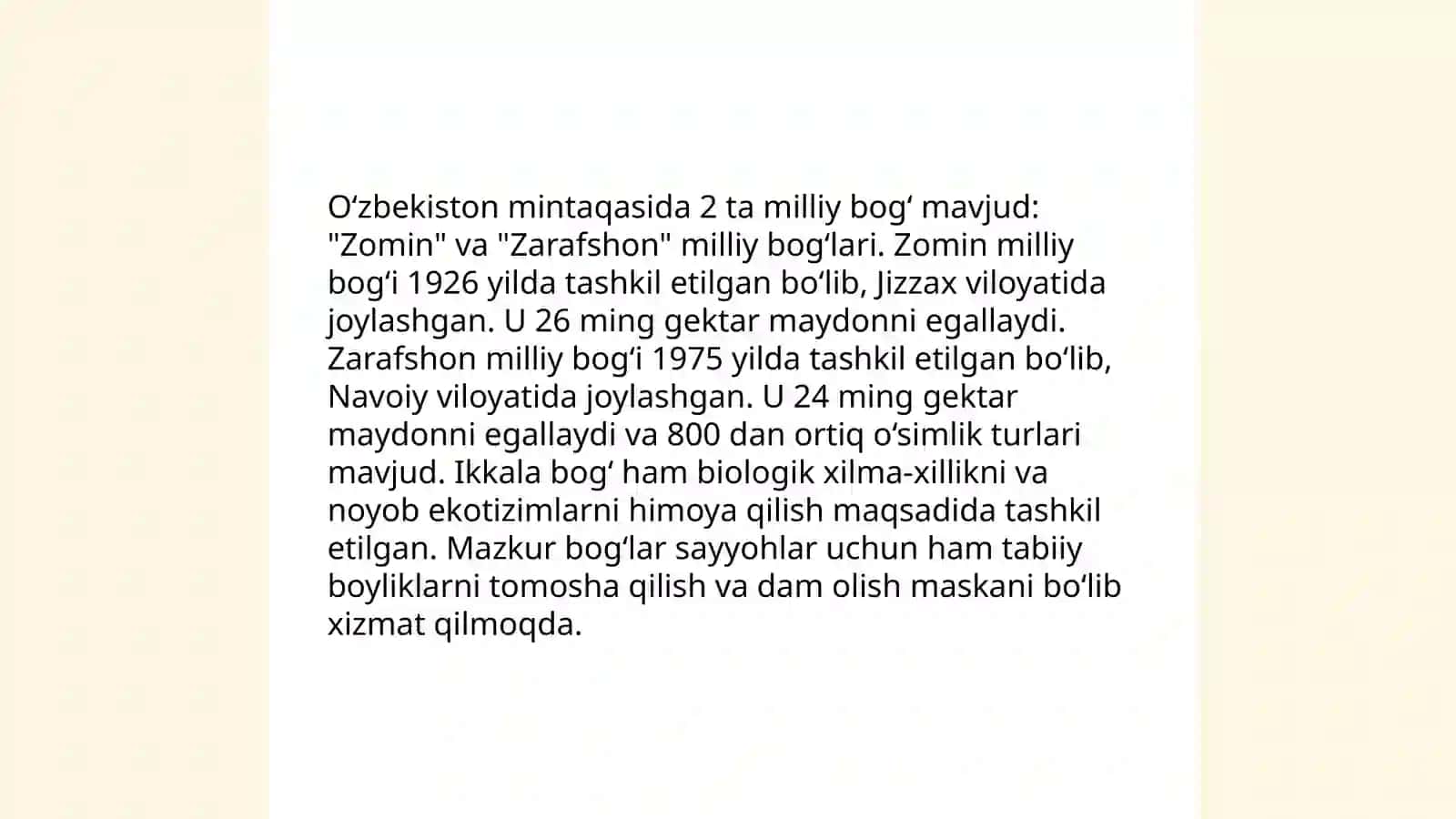 O‘zbekiston Tabiati 4