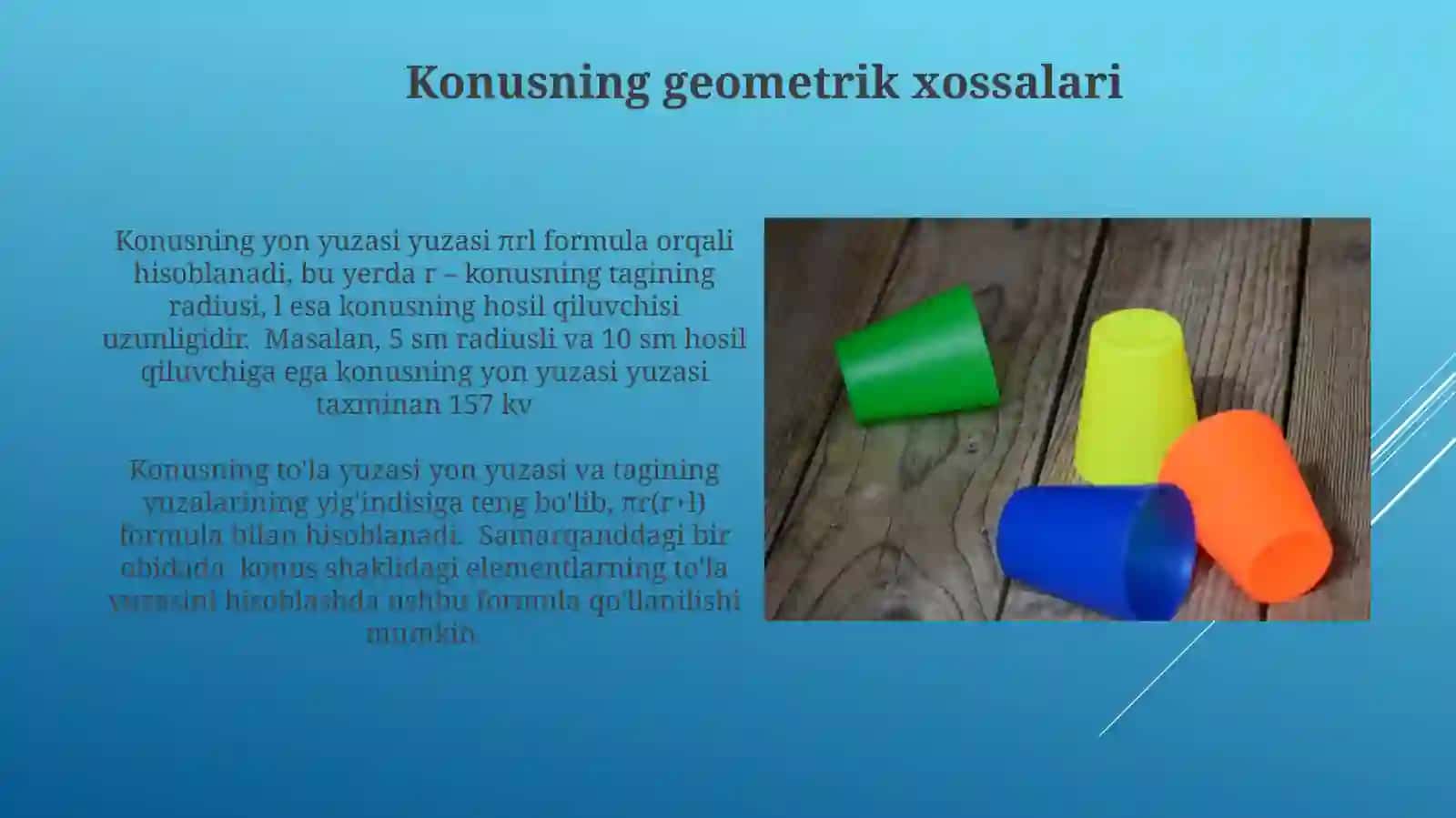 Streometriyada Konus mavzusi 4