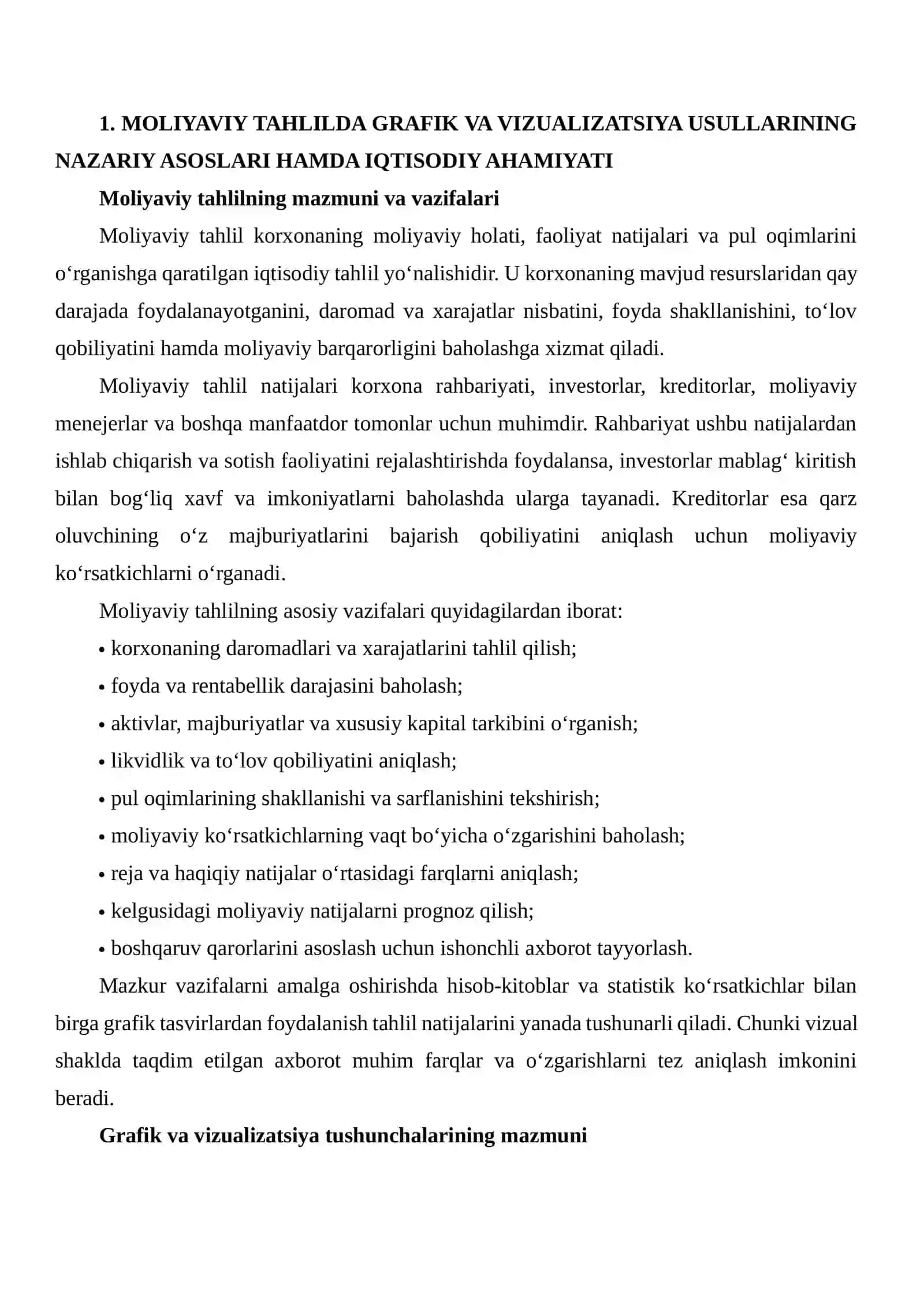MOLIYAVIY TAHLILDA GRAFIK VA VIZUALIZATSIYA USULLARINING AHAMIYATI 4