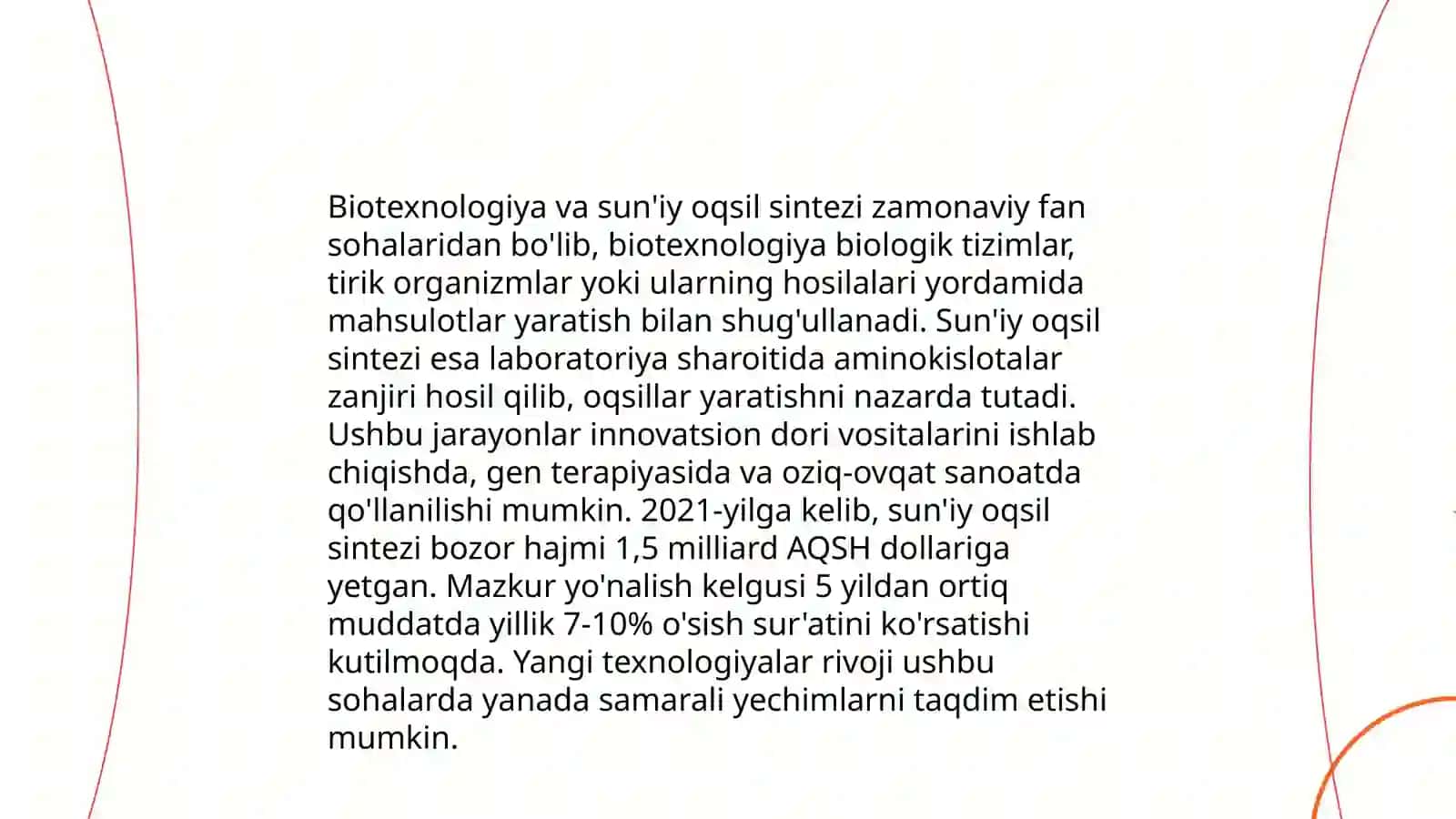 Sunʼiy oqsil oziq moddalarni ishlab chiqarilishi va kelgusidagi imkoniyatlari 4