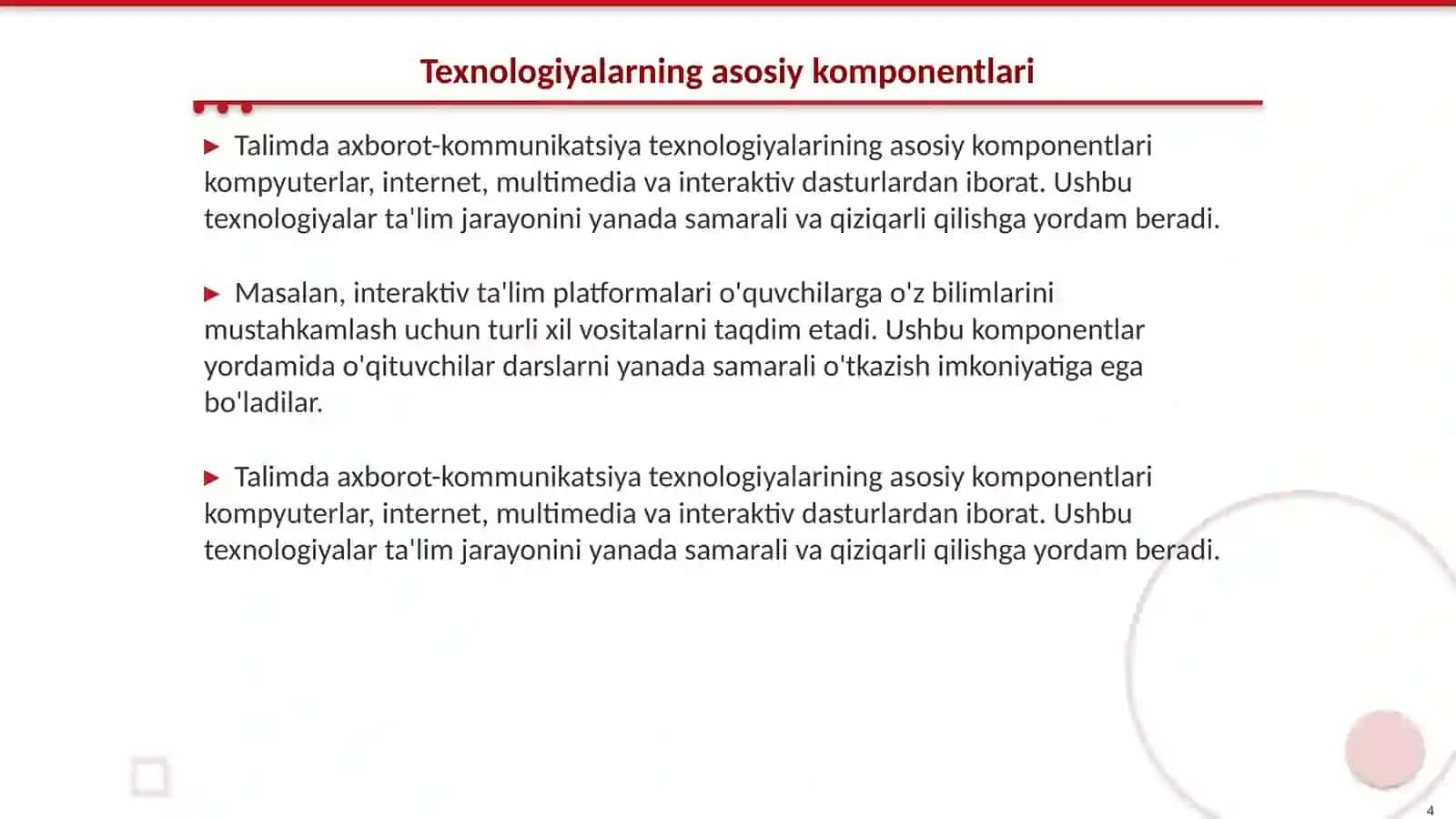 Talimda Axborot-Kommunikatsiya texnologiyalar 4