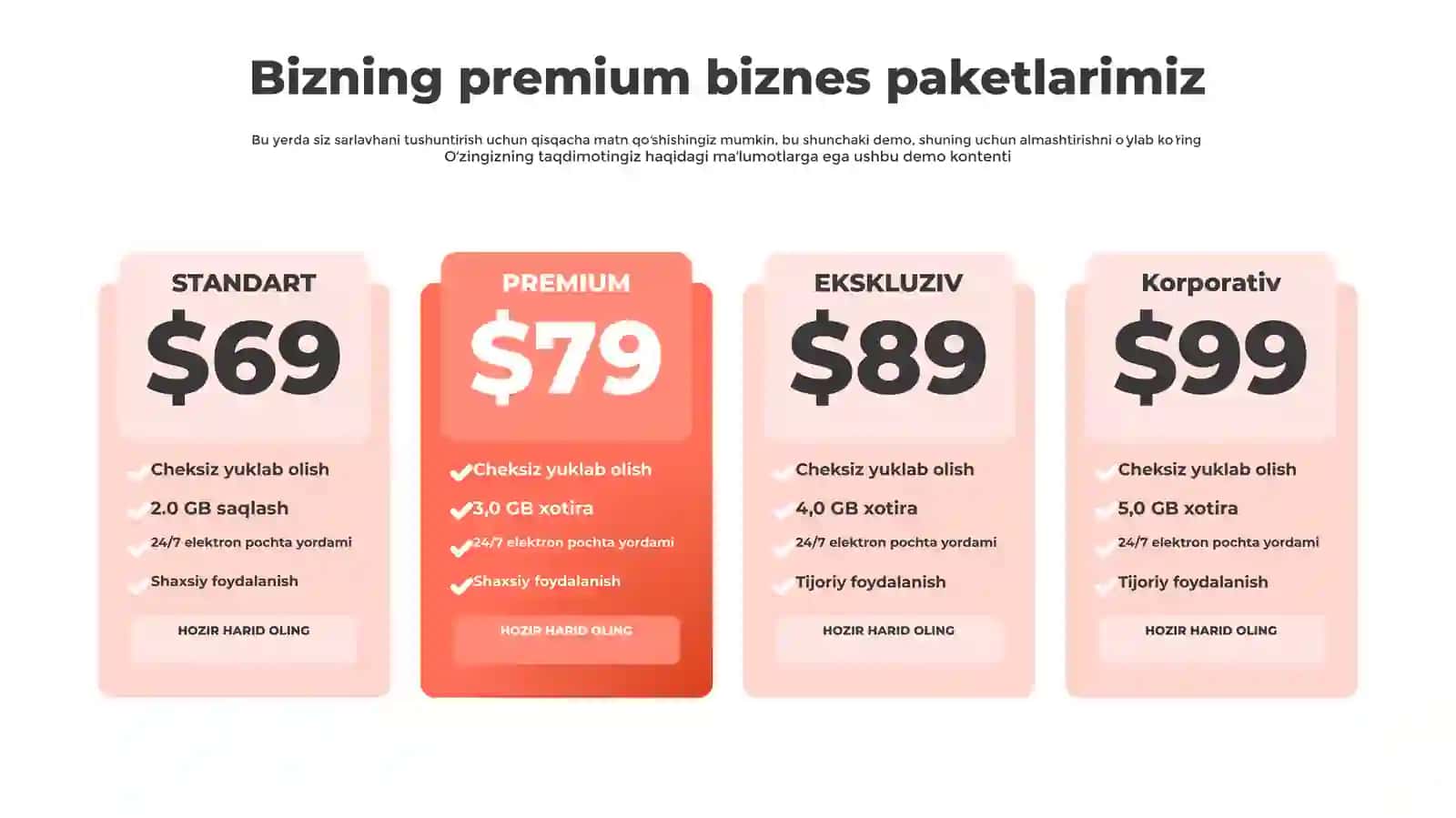 Taqdimot uchun bepul narxlash modeli Taqdimoti (11 Slayd) 4
