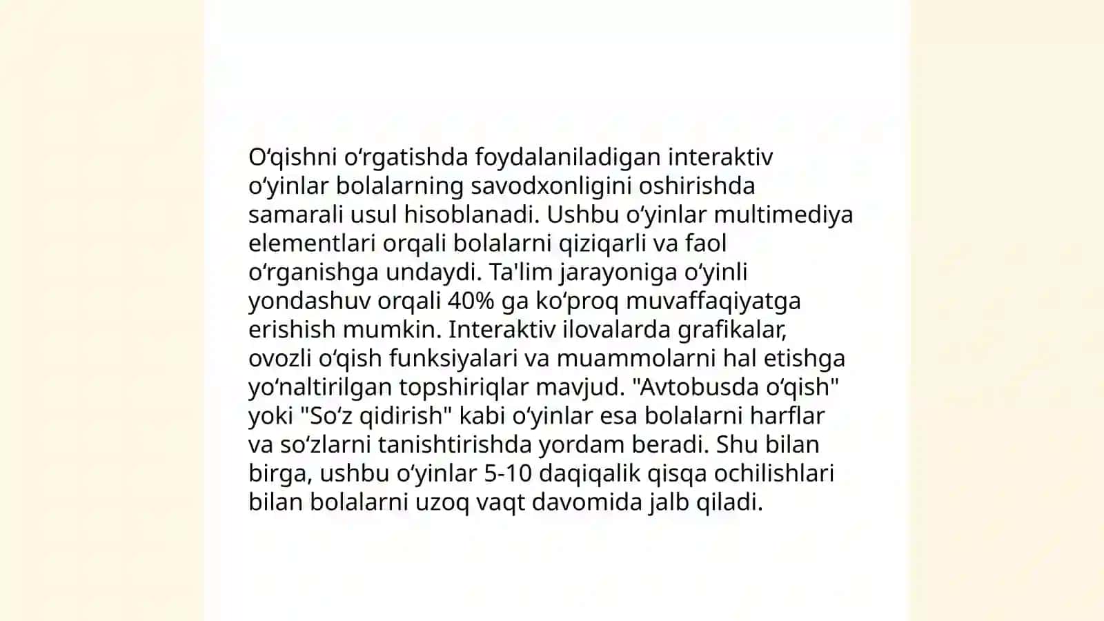 Bolalarda yozish, o‘qish ko‘nikmalarini shakllantirish 4