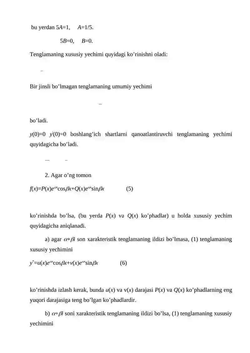 Differensial tenglamalar 4