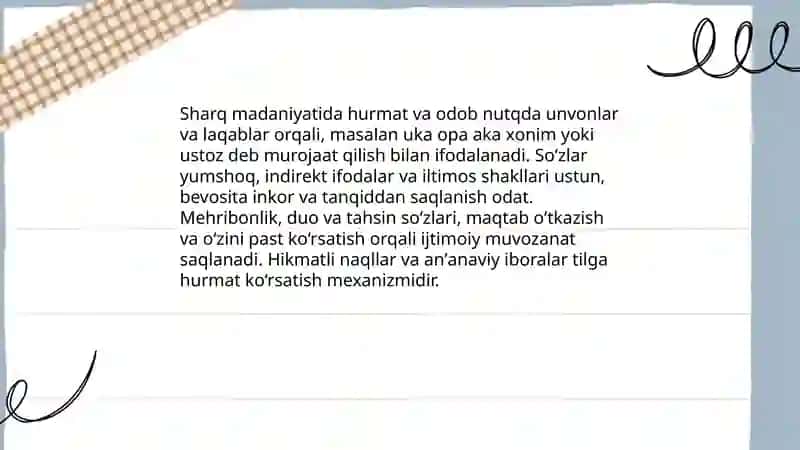 Sharq nutq odobi 4