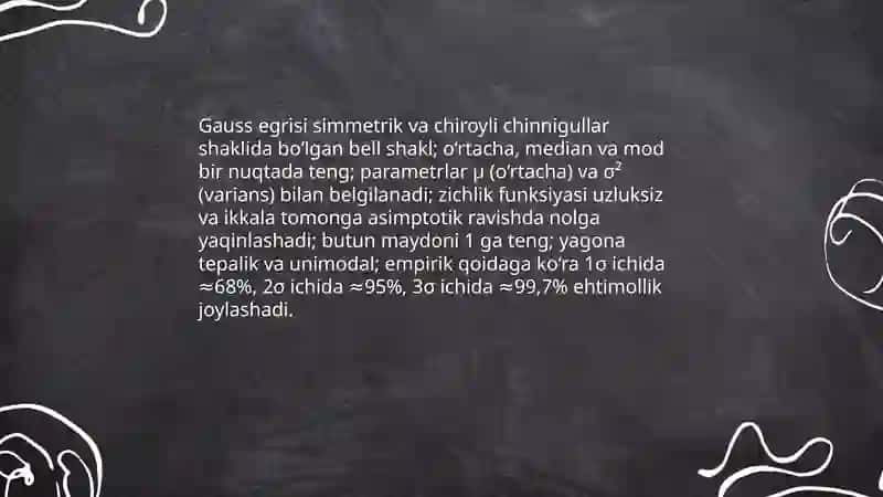 Normal taqsimlanish qonuniyati. Psixologiyada norma tushunchasi 4