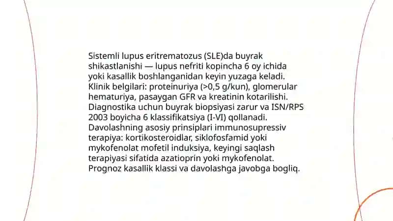 Tizimli kasalliklarda buyraklarning patofiziologiyasi 4