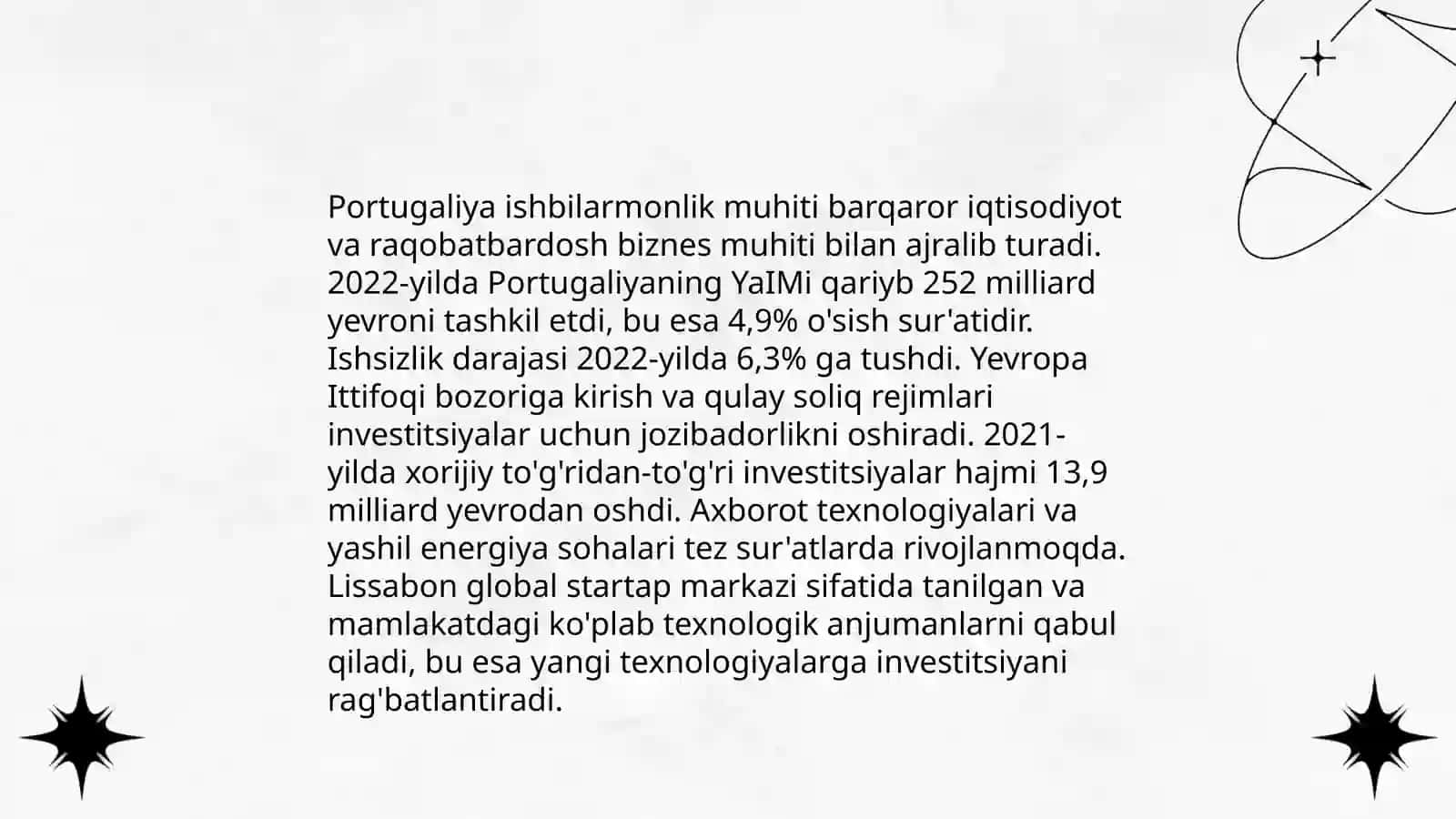 Portugaliya davlati iqtisodiy korsatkichlari 4
