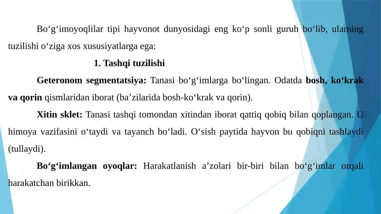 Bo’g’imoyoqlilar 4