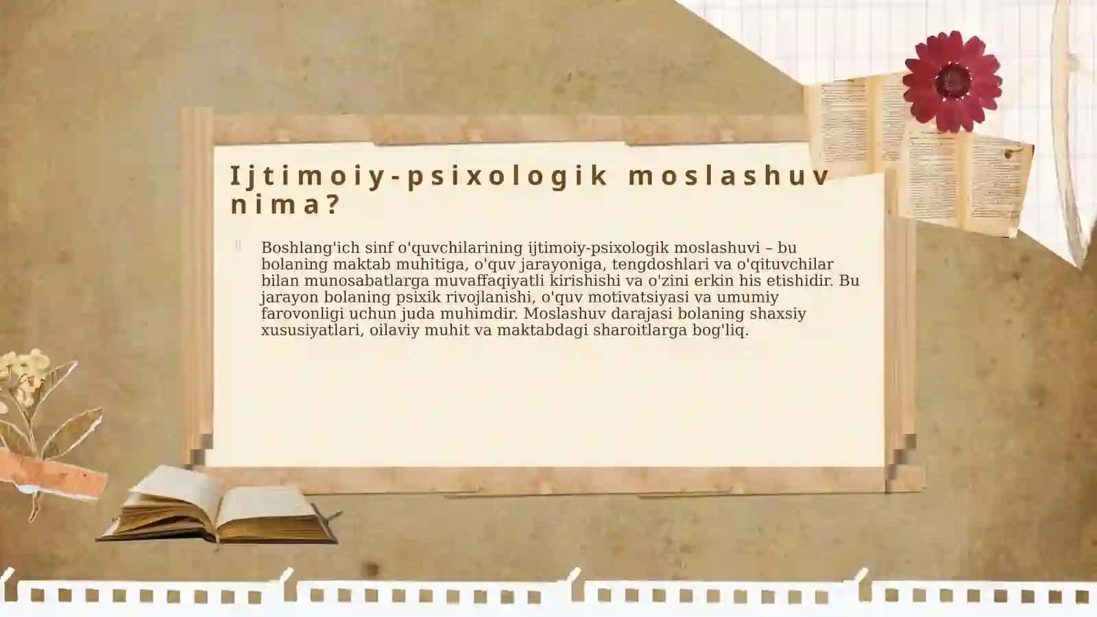 Boshlang’ich sinf o’quvchilarining ijtimoiy-psixologik moslashuvi va hissiy intellektini (EQ) diagnostika qilish metodologiyasi 4
