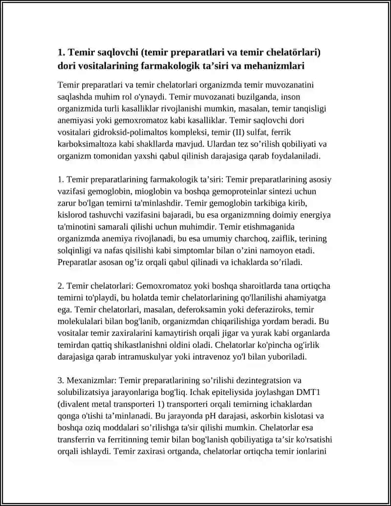 TEMIR SAQLOVCHI DORI VOSITALARINING QIYOSIY TAHLILI 4