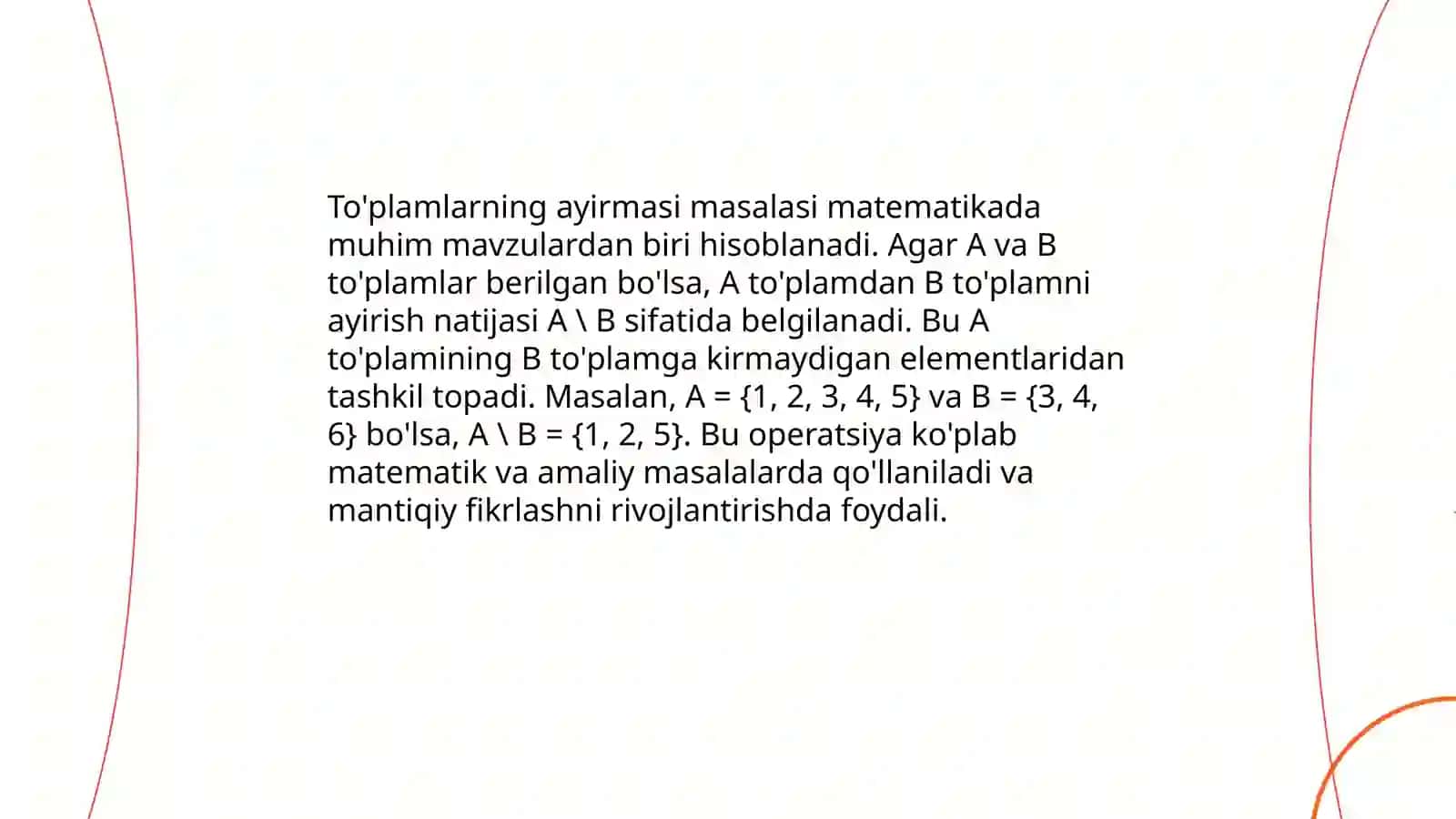 To'plamlarning birlashmasi 4