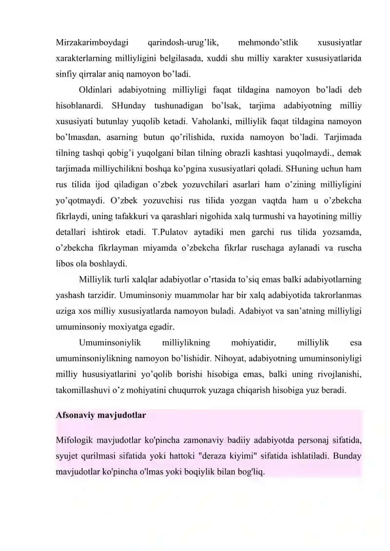 Badiiy adabiyotda umuminsoniylik milliylik va individuallk masalasi 4