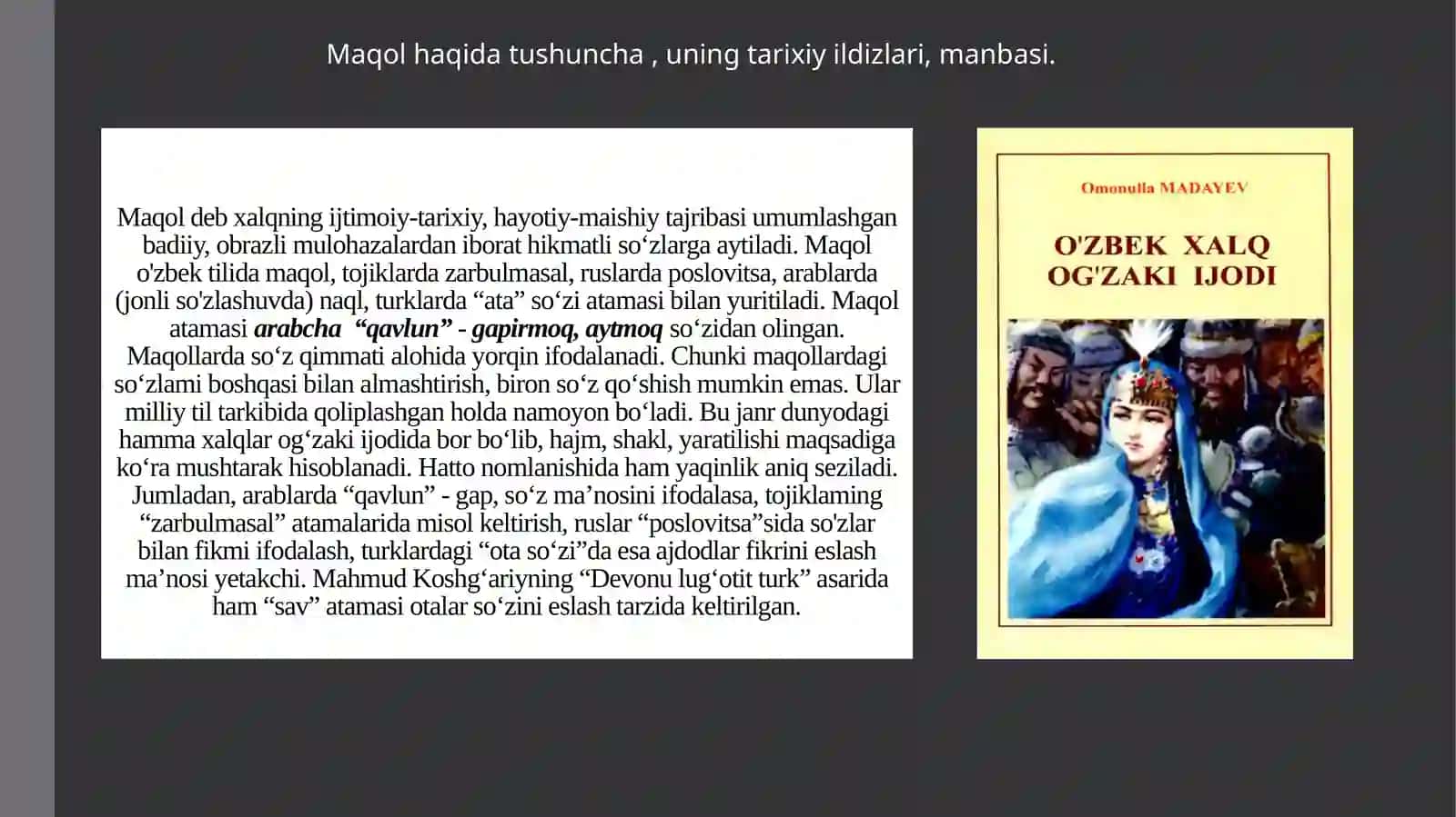 Maqollarda vartanparvarlikning ulug‘lanishi . 4