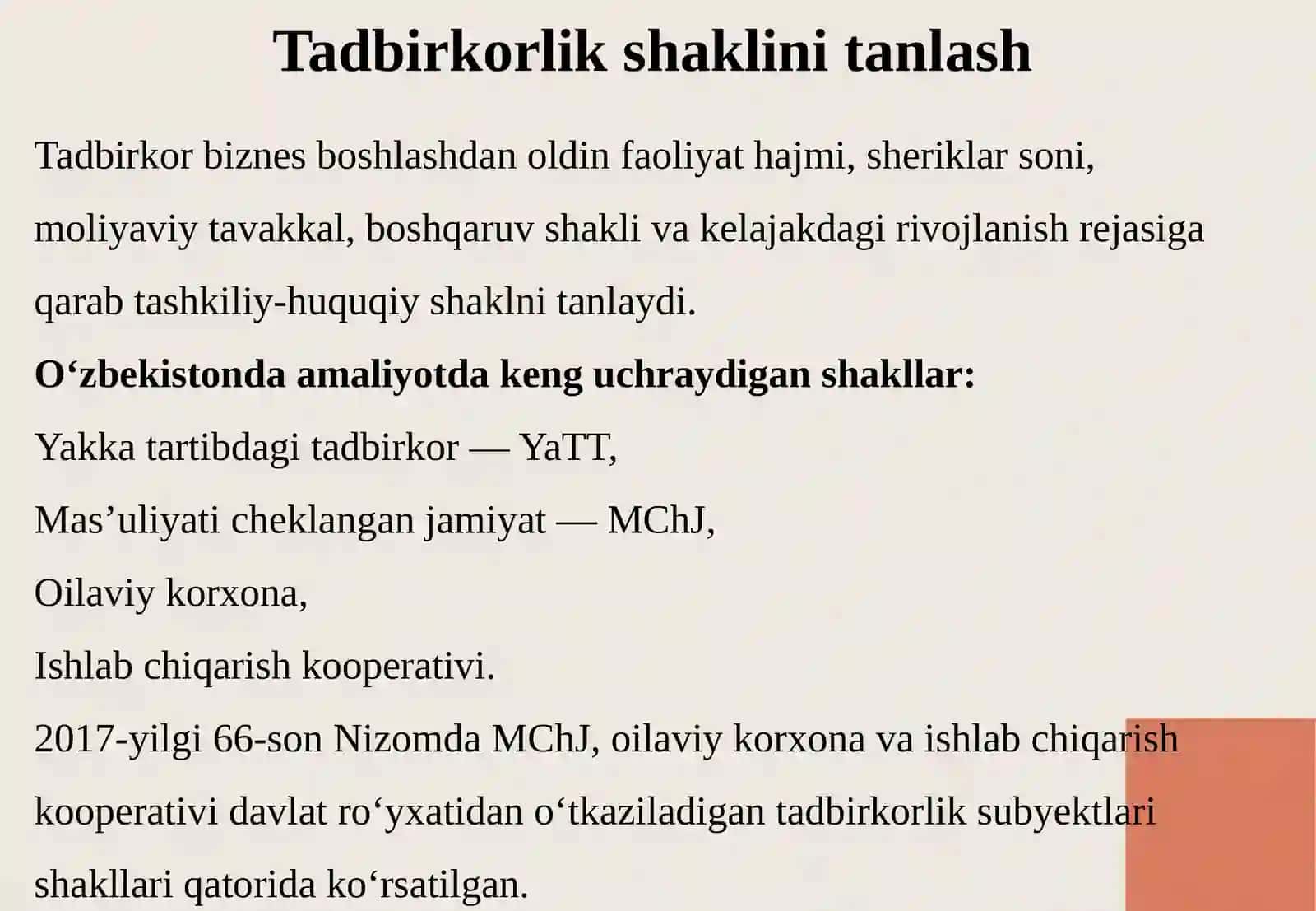 Biznesni Qonuniy Rasmiylashtirish va Davlat Ro‘yxatdan O‘tkazish 4