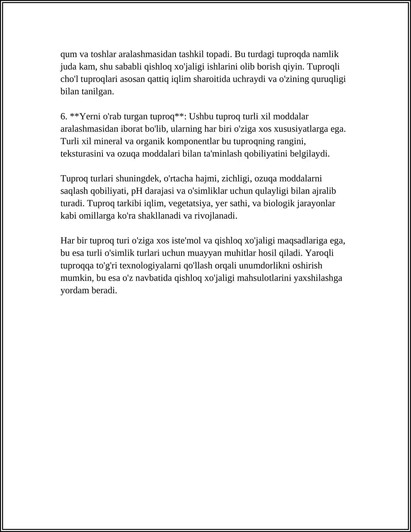 Tuproq Keshmasi va Kartasini Tuzish 4