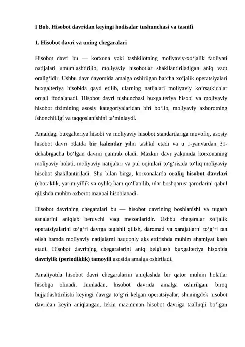 Hisobot Davridan Keyingi Hodisalarni Hisobga Olish Tartibi 4