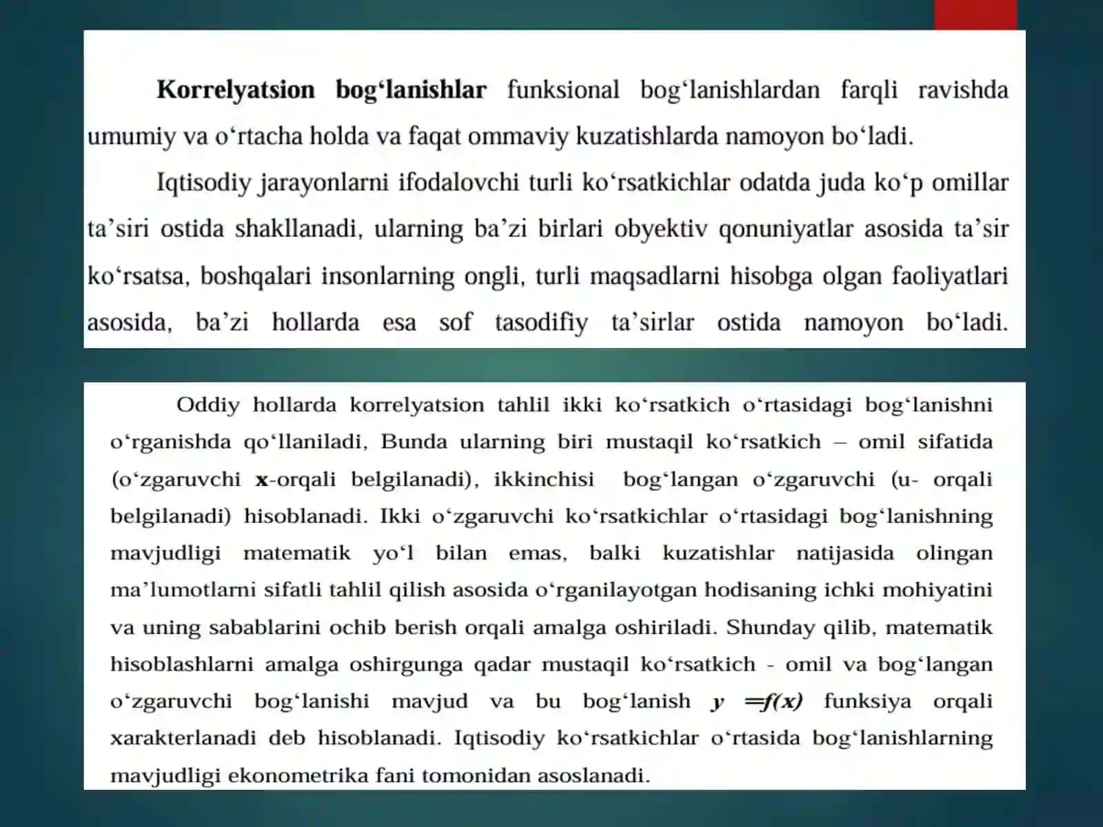 Ijtimoiy-iqtisodiy jarayonlarni modelleash 4