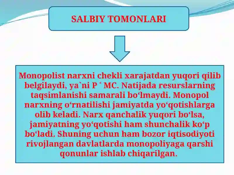 Bozor hokimiyati sharoitida narx belgilash 4