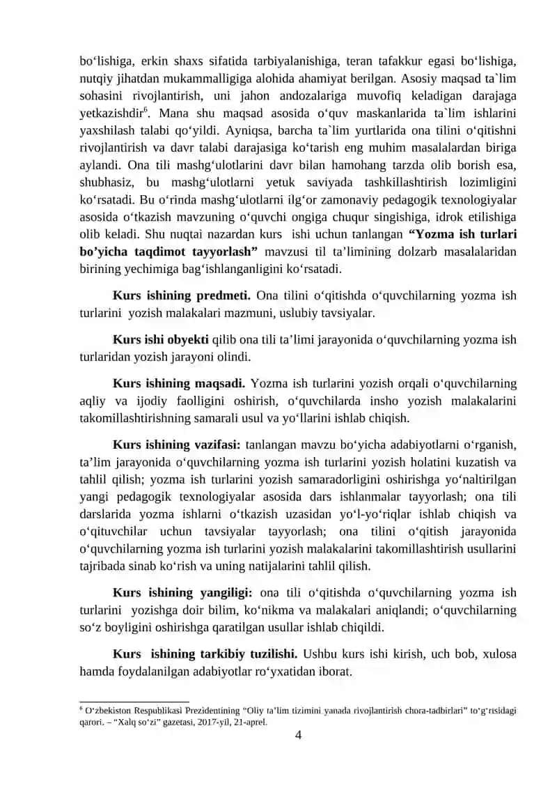 Ona Tili Maktab Darstliklarida Yozma Ish Xatolari Ustida Ishlash Metodikasi 4