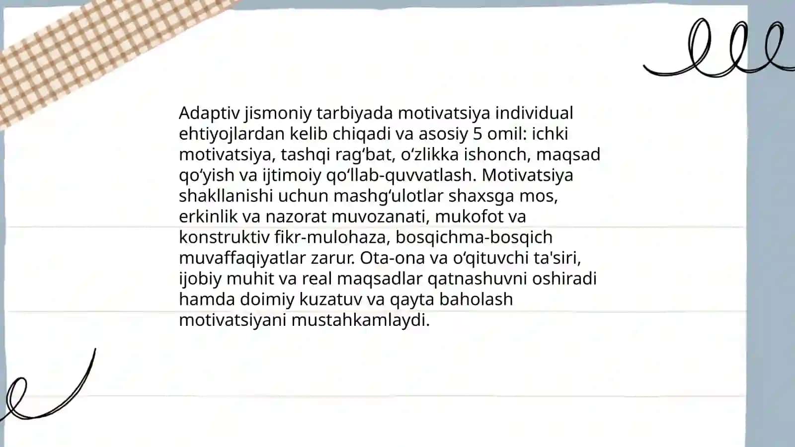 Adaptiv jismoniy tarbiyaning psixologik aspektlari 4