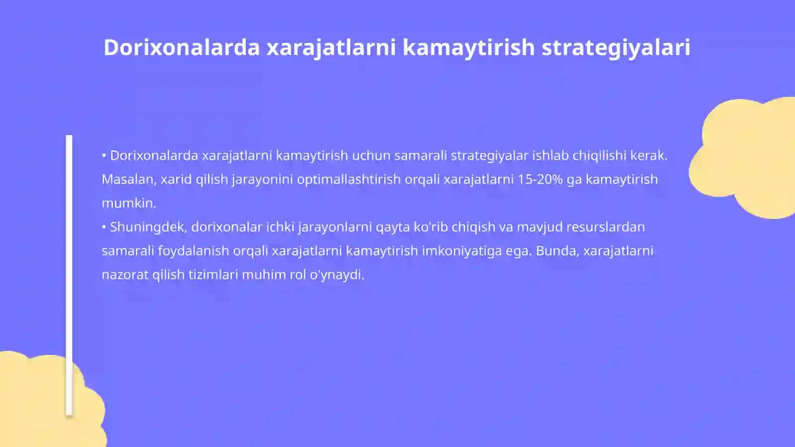 Sheripova Farangizning Farmasevtik Iqtisodiyot fanidan tayyorlagan mustaqil ish 4