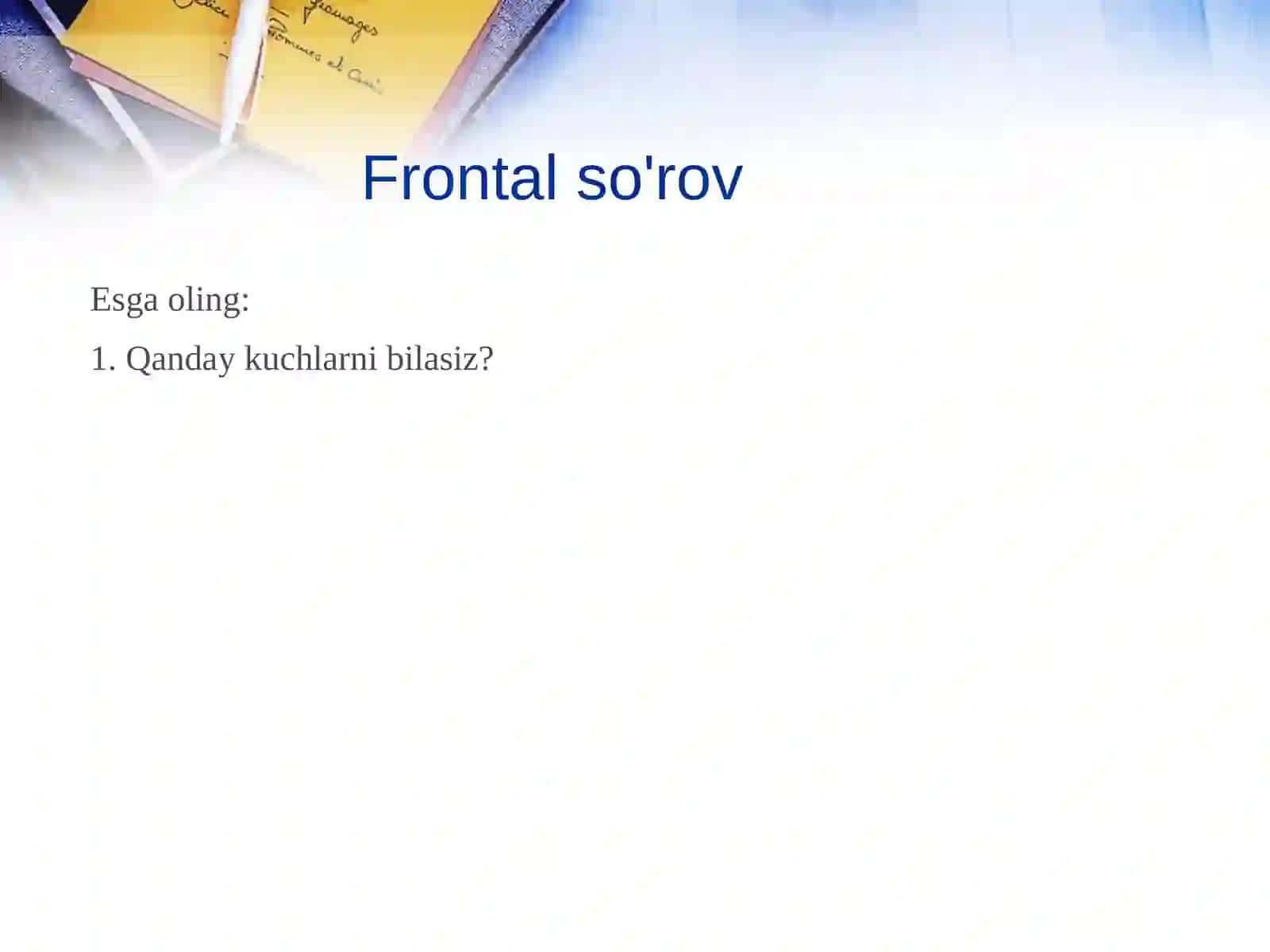 Fizika - Ishqalanish kuchi va uning amaliy ahamiyati (7-sinf) 4