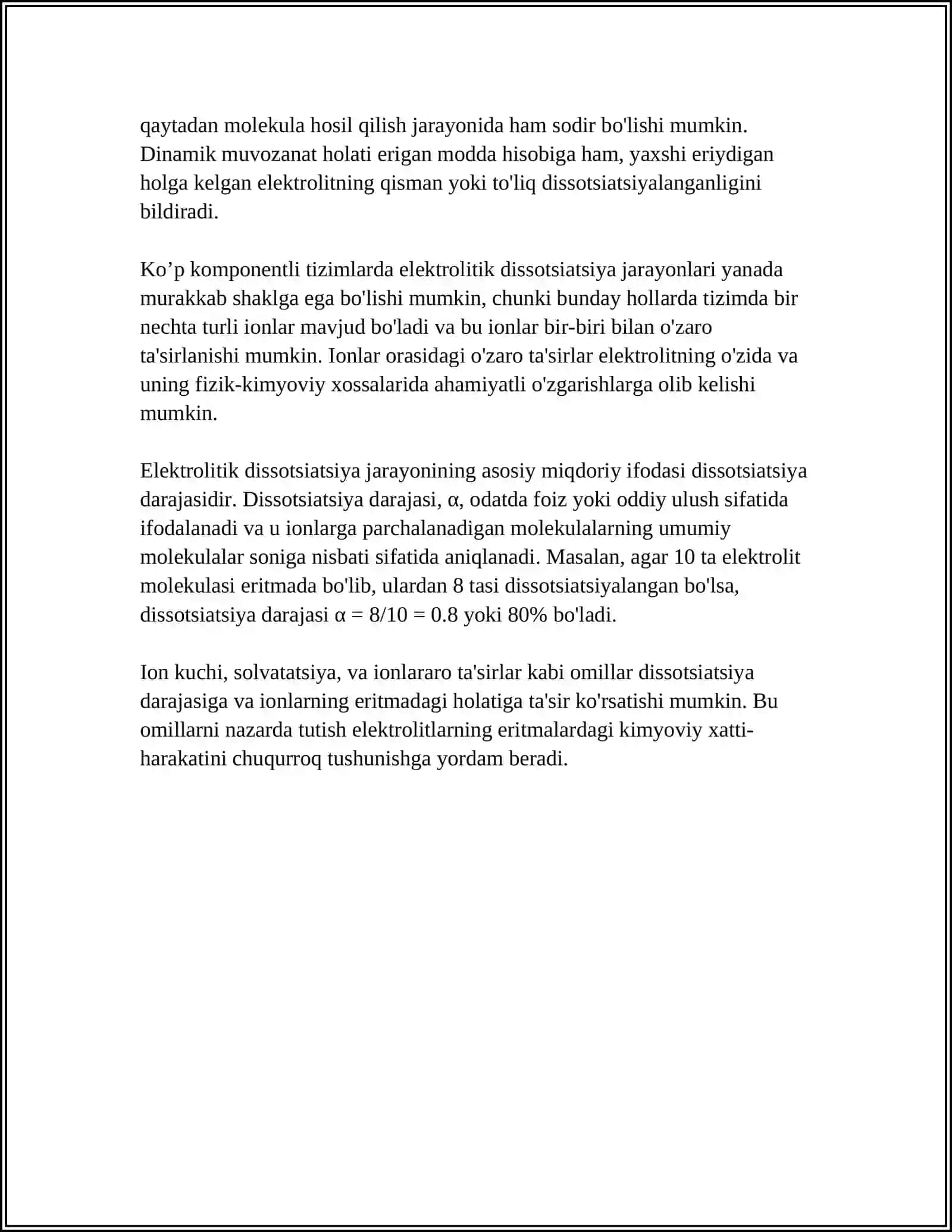 ELEKTROLITIK DISSOTSIATSIYALANISH 4