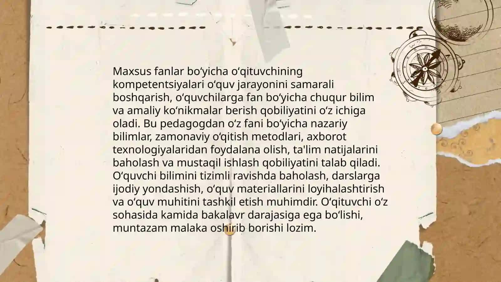 Maxsus fanlarni oʻqitish metodikasiga kirish 4