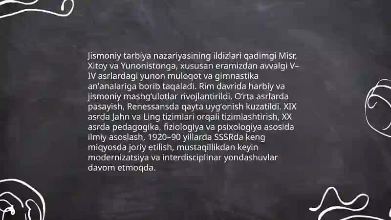 Jismoniy tarbiya nazariyasi va uning jamiyatdagi oʻrni 4