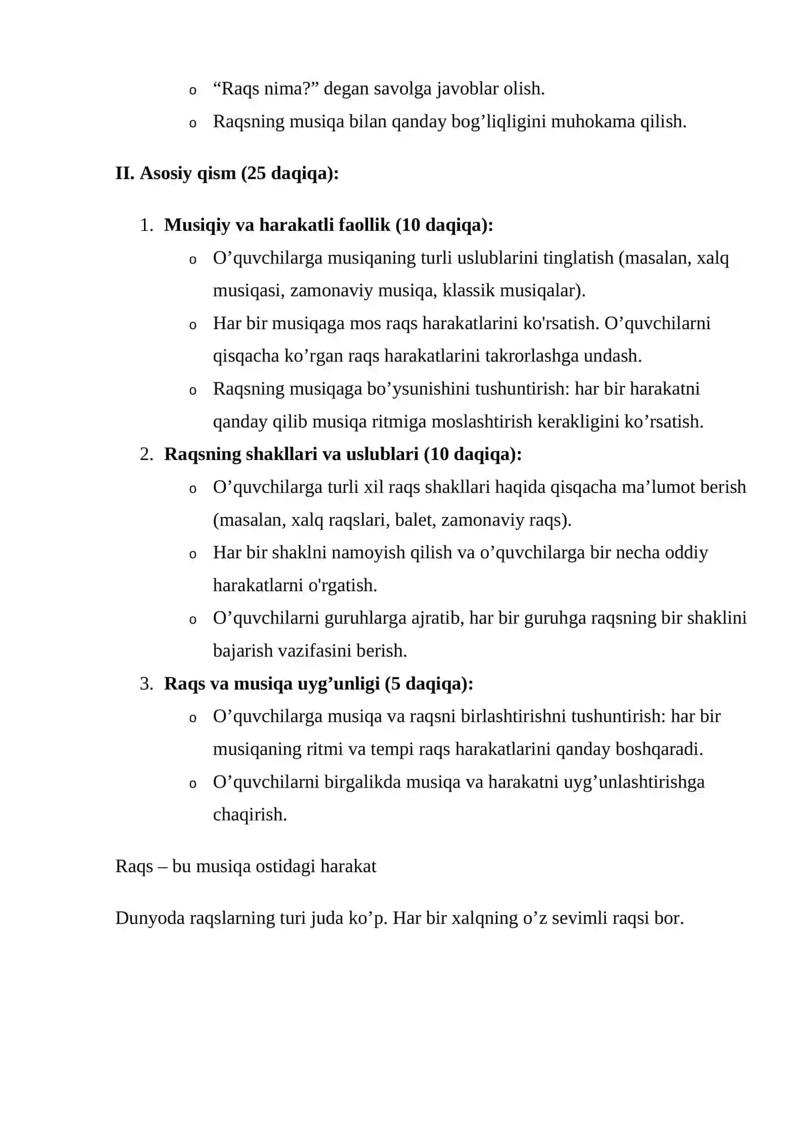2-sinf musiqa fanidan 1 soatlik Dars 4