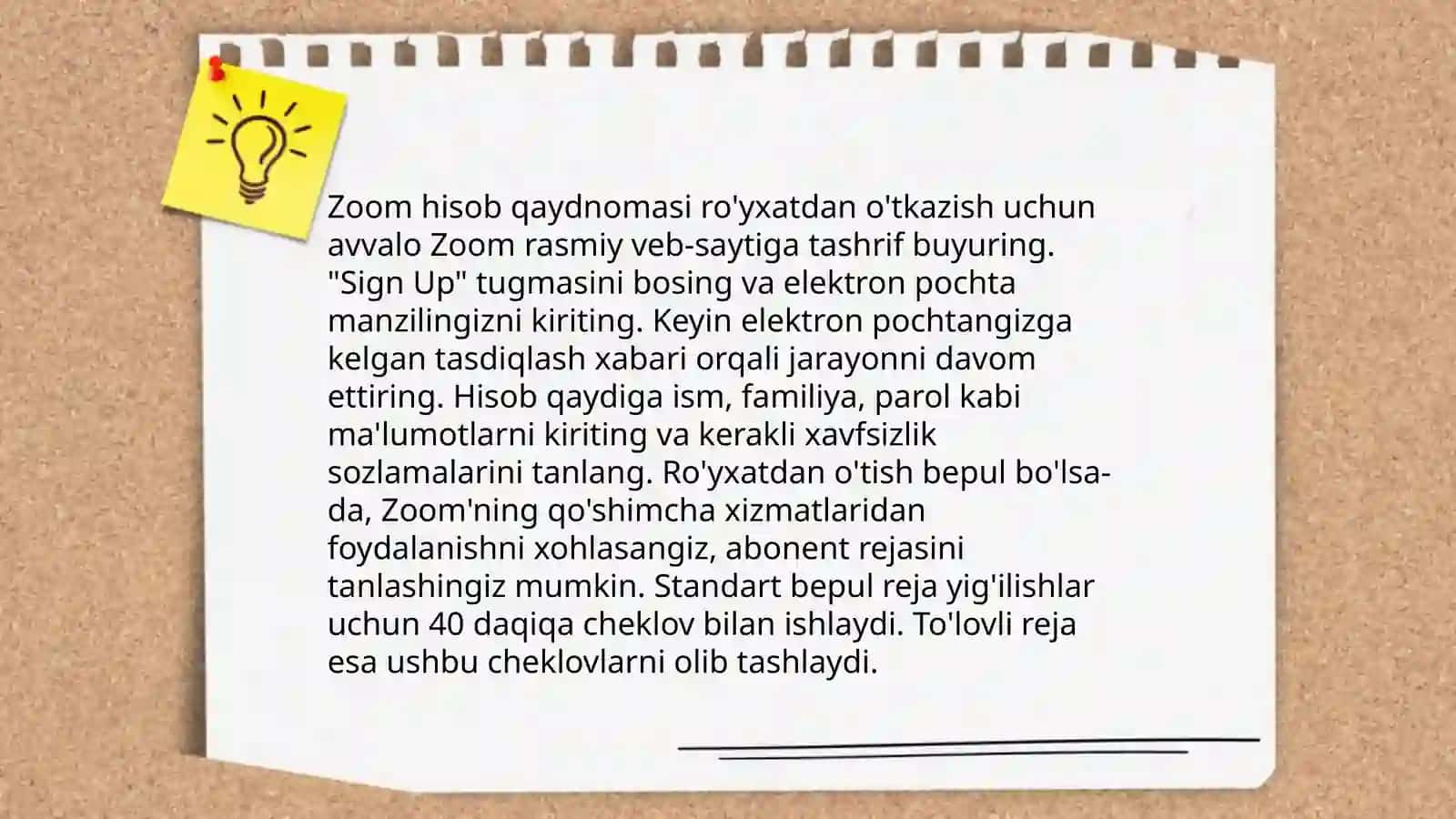 Zoom platformasida konferensiya yaratish va unga foydalanuvchilarni ulash va boshqarish 4