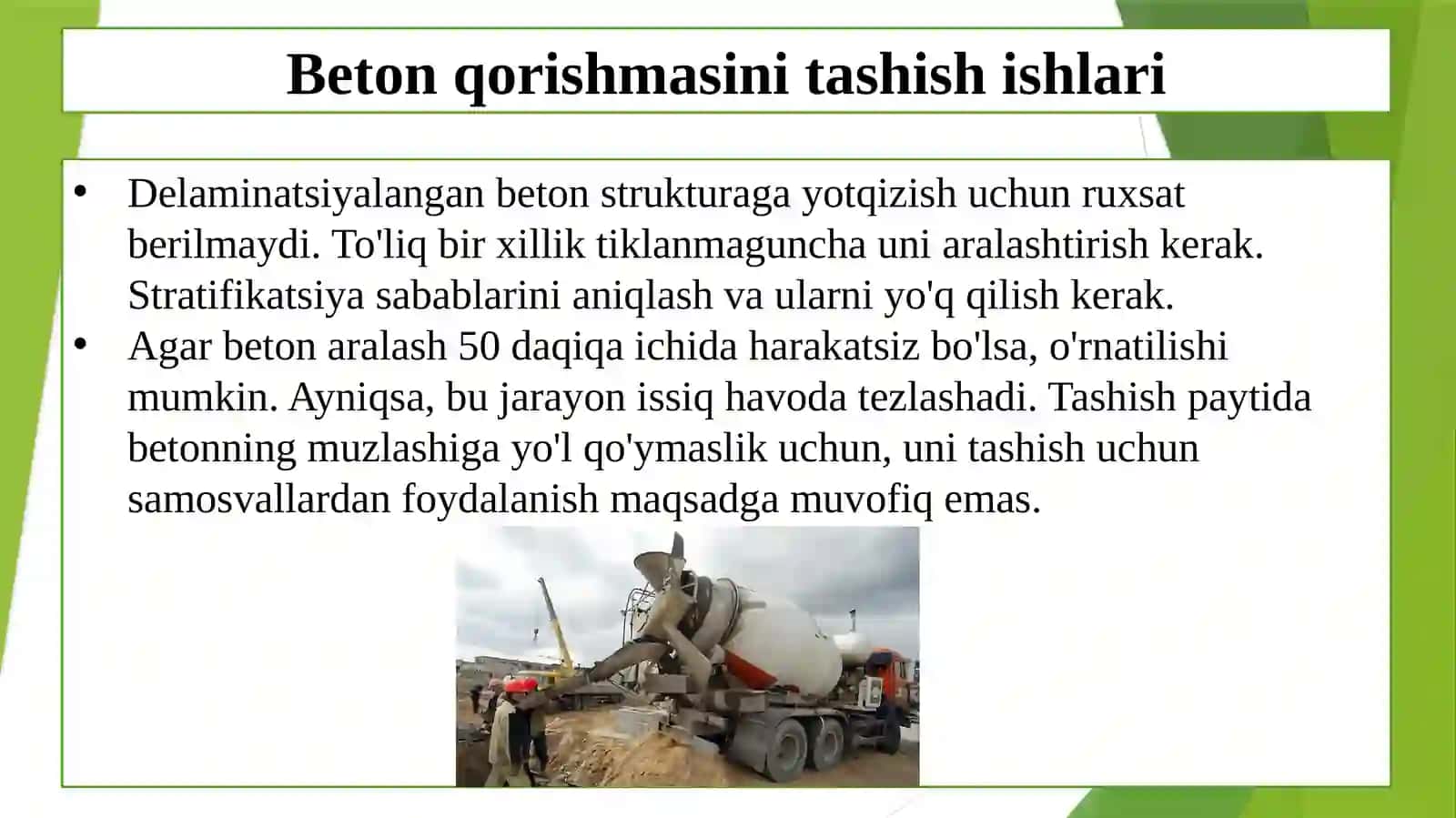 Betonqorishmasinitashish 4